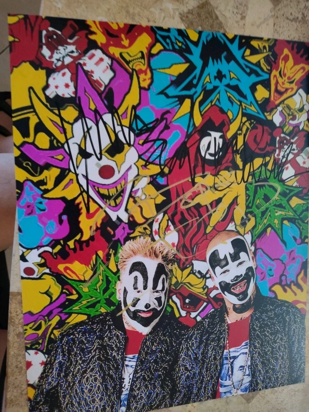 Insane Clown Posse Signed 11x14 Photo Mighty Death Pop, image 3