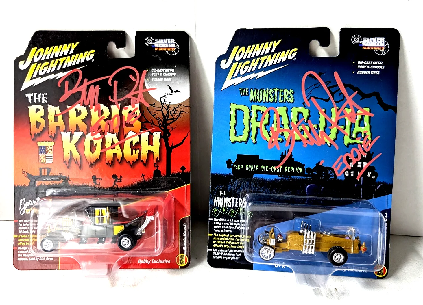Butch Patrick — The Munsters Drag-U-La & Barris Koach Cars w/ Photo All Signed by Butch Patrick, изображение 2