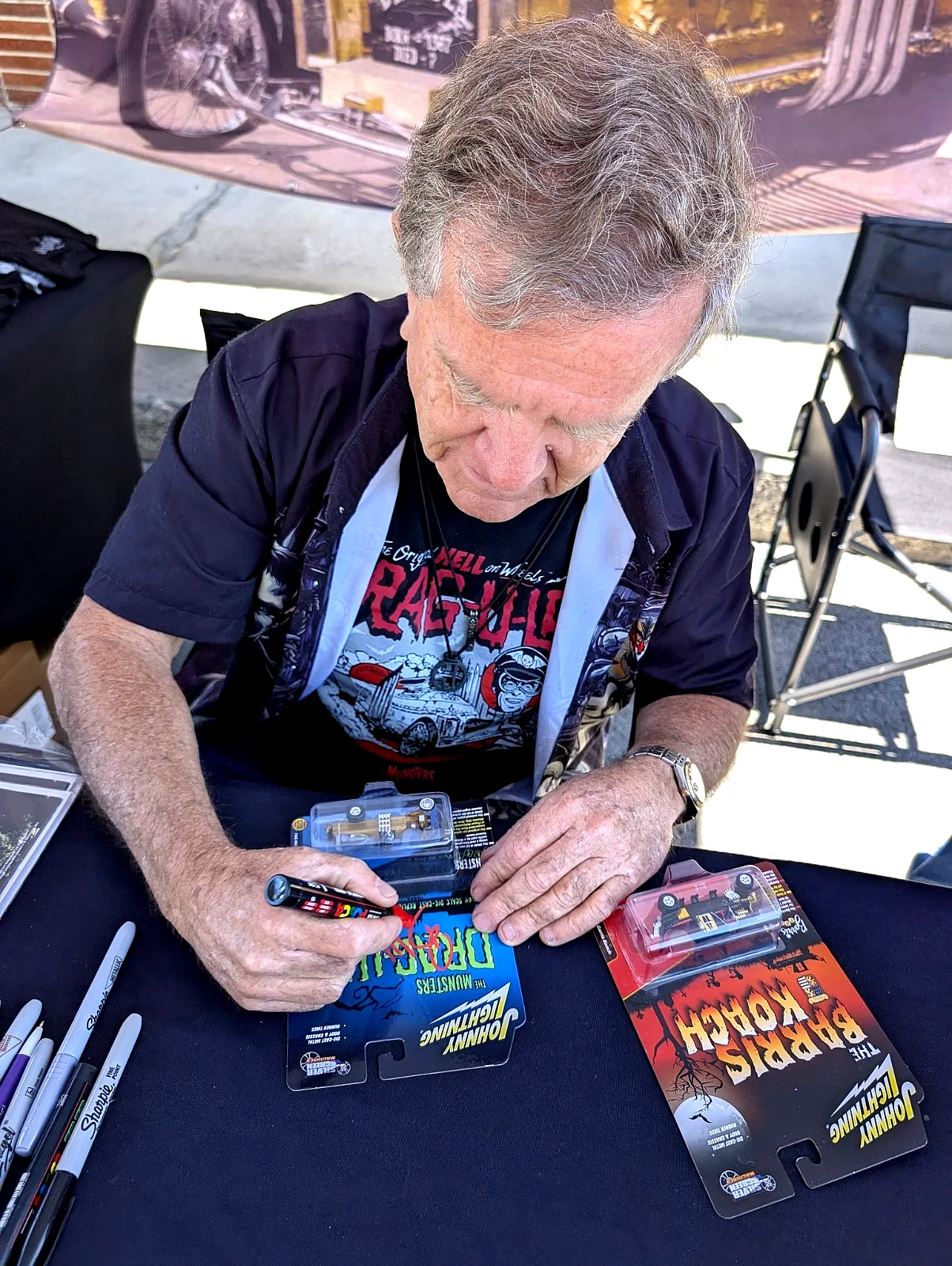 Butch Patrick — The Munsters Drag-U-La & Barris Koach Cars w/ Photo All Signed by Butch Patrick, изображение 4