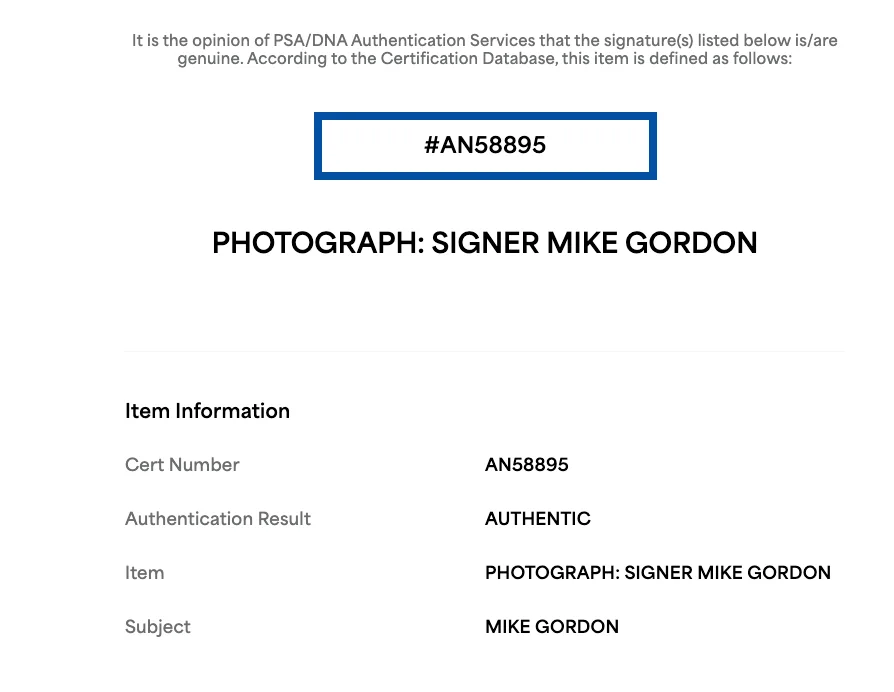 Mike Gordon Signed 8x10 Photo PSA DNA Cert Authentic Phish Bass Auto AN58895, изображение 4