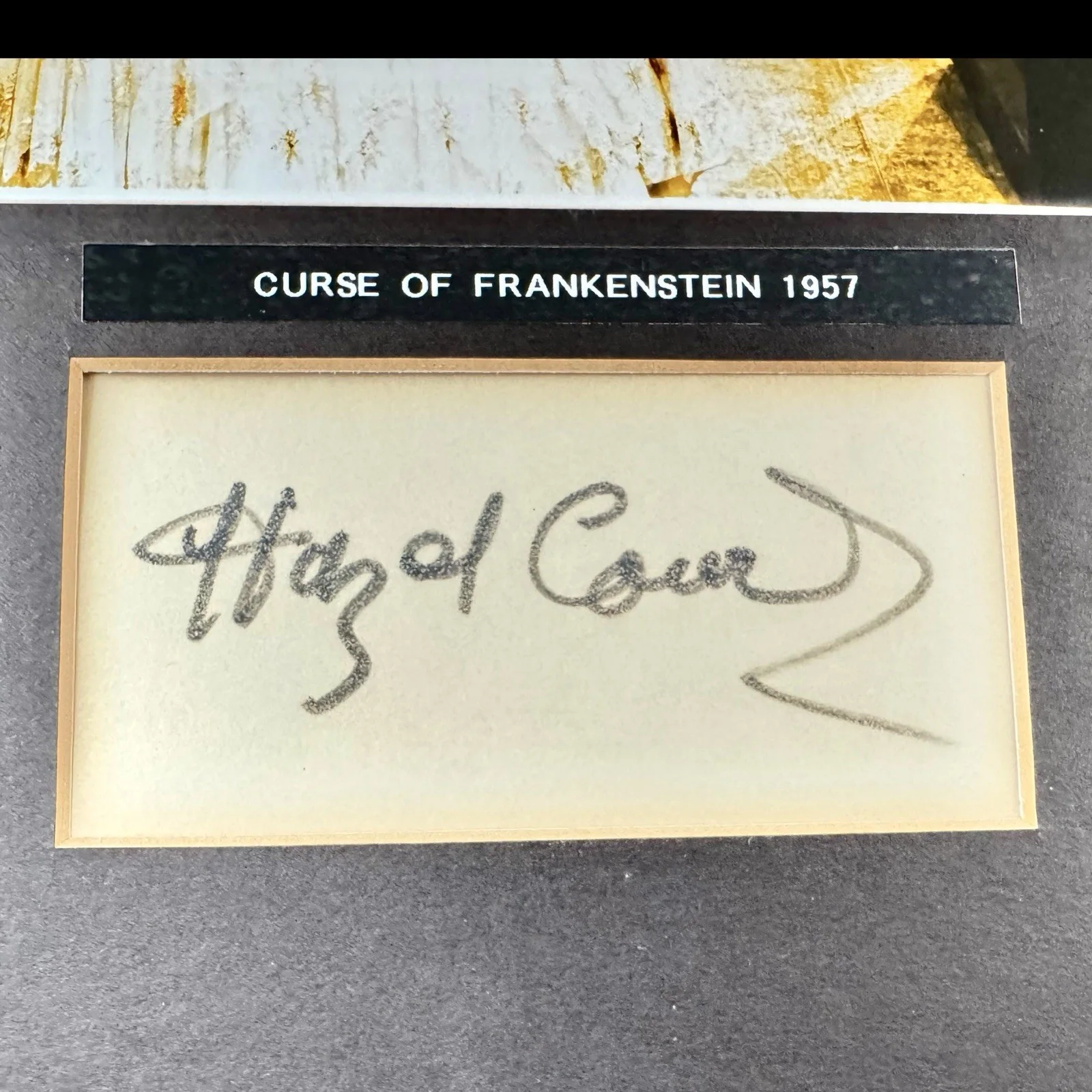 Hazel Court — HAZEL COURT Signed AUTOGRAPH Photograph HORROR MONSTER MOVIE Curse FRANKENSTEIN, изображение 2