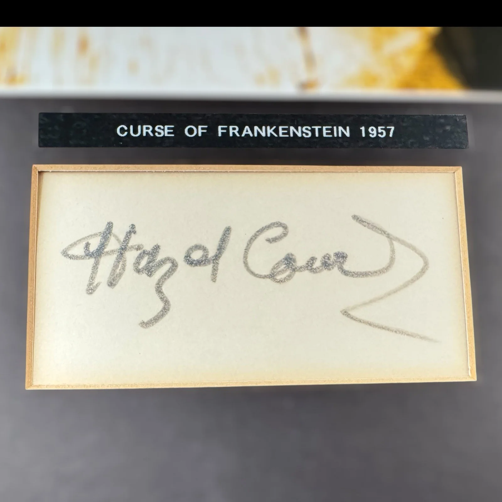 Hazel Court — HAZEL COURT Signed AUTOGRAPH Photograph HORROR MONSTER MOVIE Curse FRANKENSTEIN, изображение 5