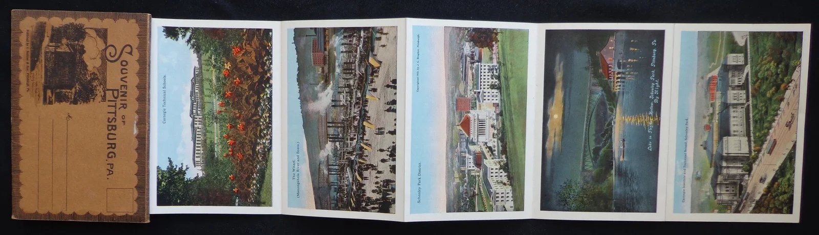 Vintage Souvenir of Pittsburg, PA Postcard Foldout Photos, image 4
