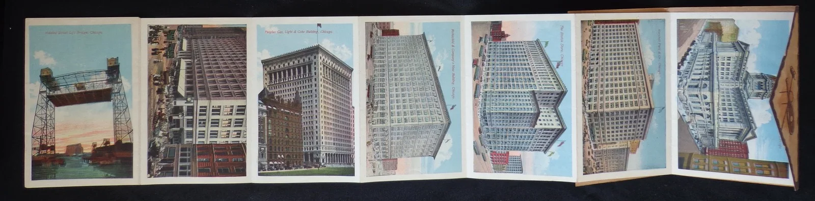 Vintage Souvenir Folder of Chicago and Parks Postcard Foldout Photos, image 3