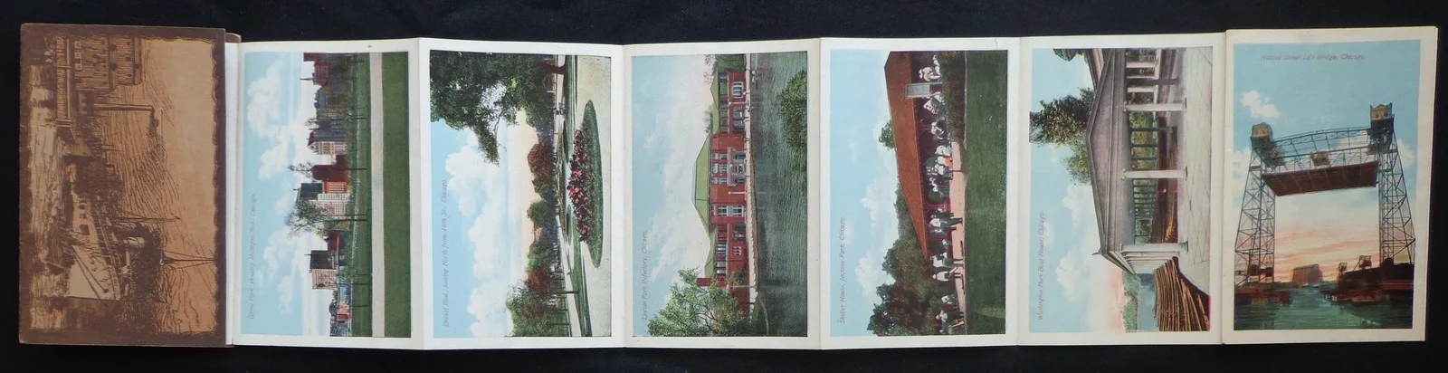 Vintage Souvenir Folder of Chicago and Parks Postcard Foldout Photos, image 4