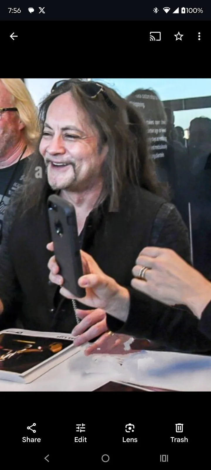 Jake E Lee Signed 8x10 Classic Metal Ozzy Osbourne Band Badlands, изображение 3