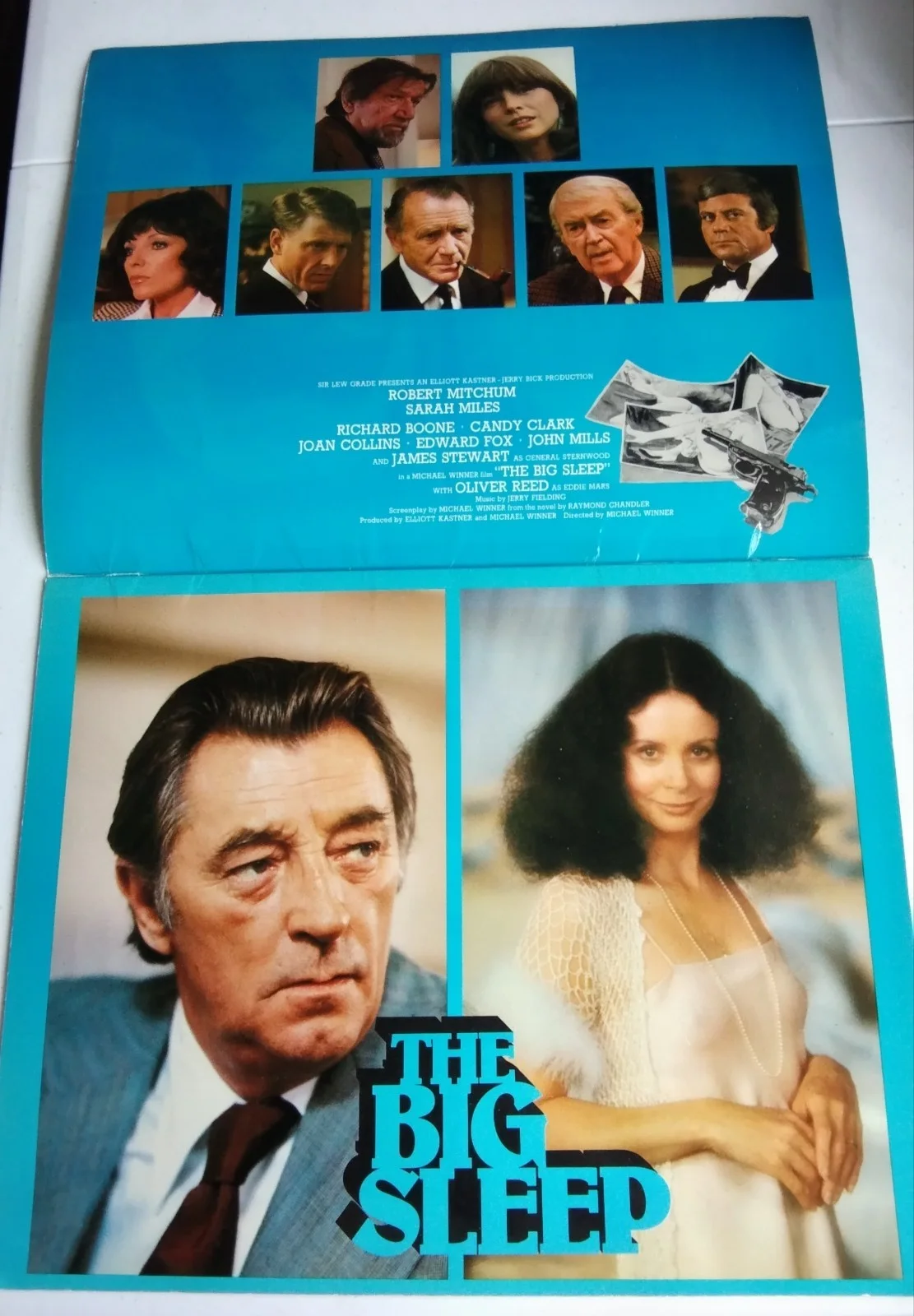 THE BIG SLEEP, OVERSIZED SOUVENIR BROCHURE, 1978, ROBERT MITCHUM, image 3