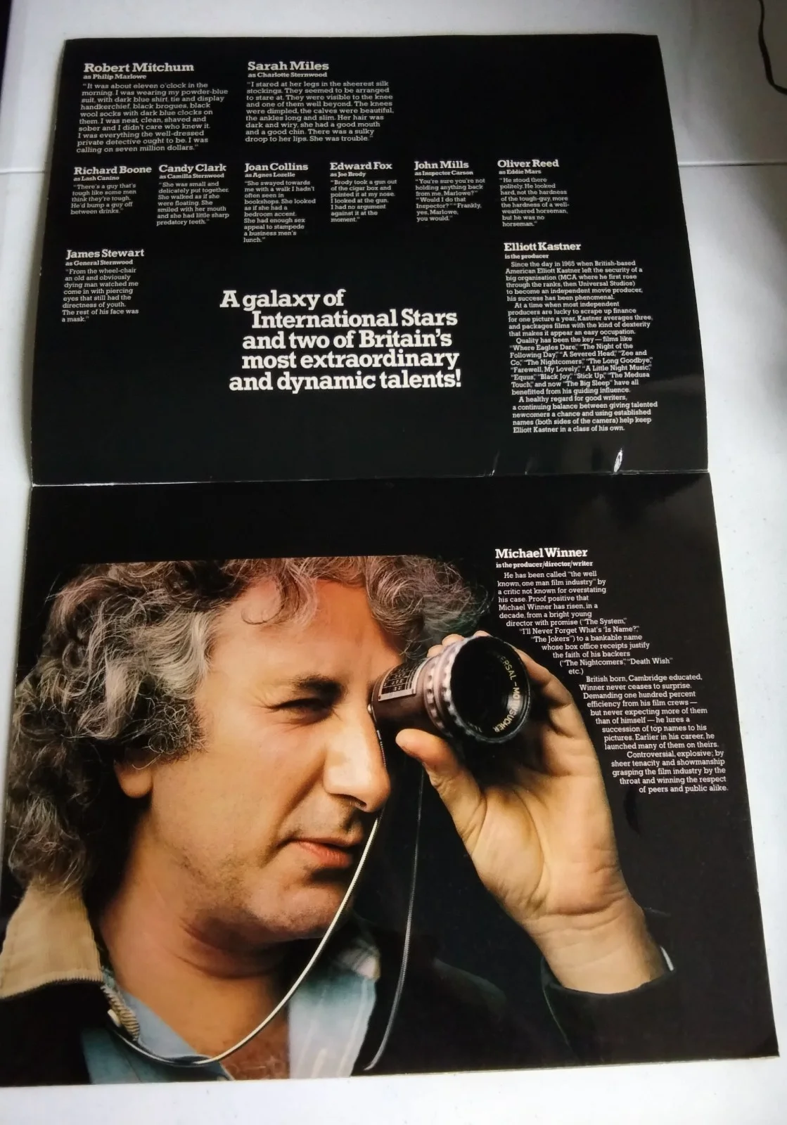 THE BIG SLEEP, OVERSIZED SOUVENIR BROCHURE, 1978, ROBERT MITCHUM, image 4