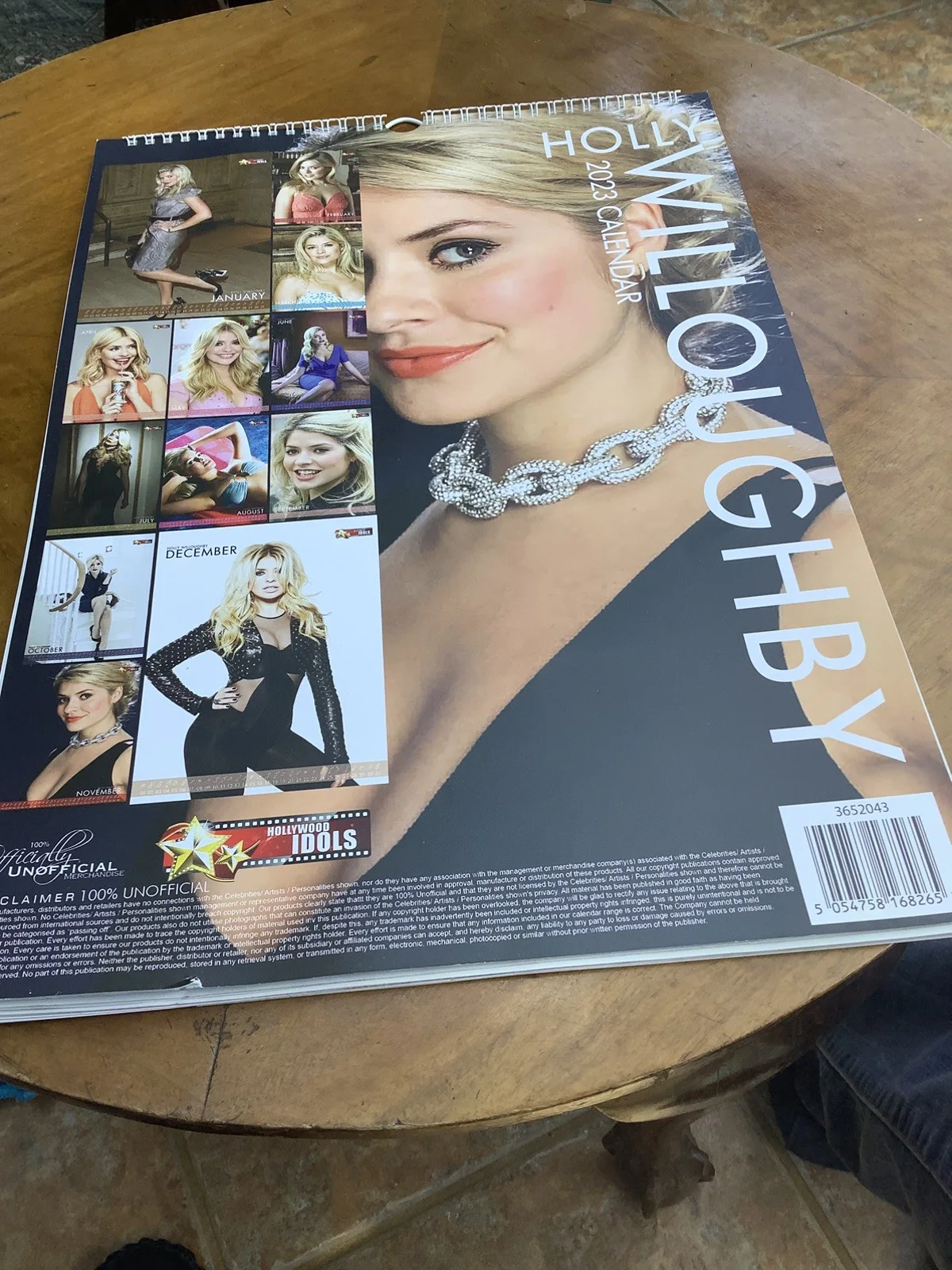2023 Holly Willoughby Calendar almost mint regretfully a little nick bottom edge, image 4