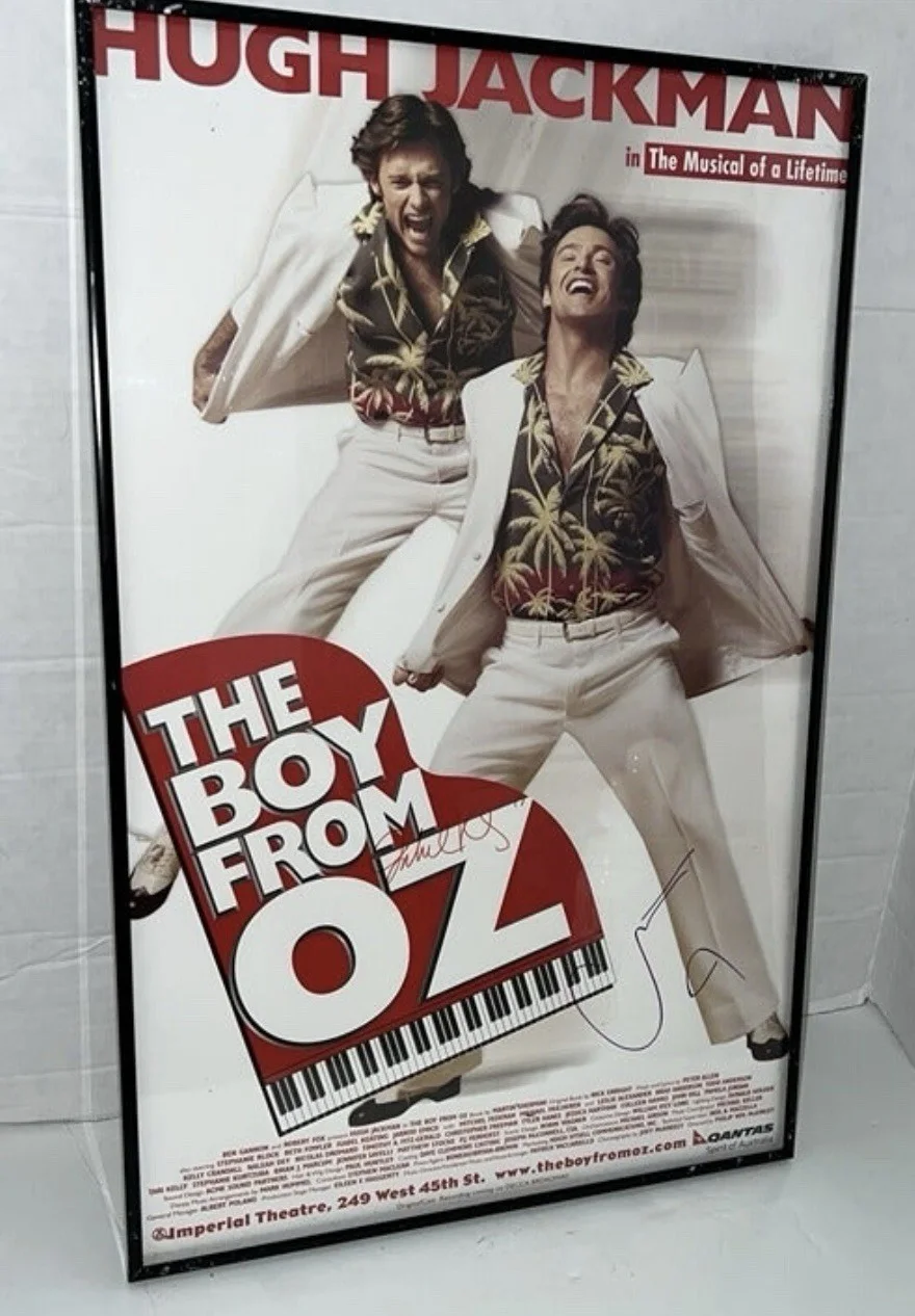 Hugh Jackman The Boy From Oz Cast Autographed Signed Poster Broadway 2003 Framed, image 3