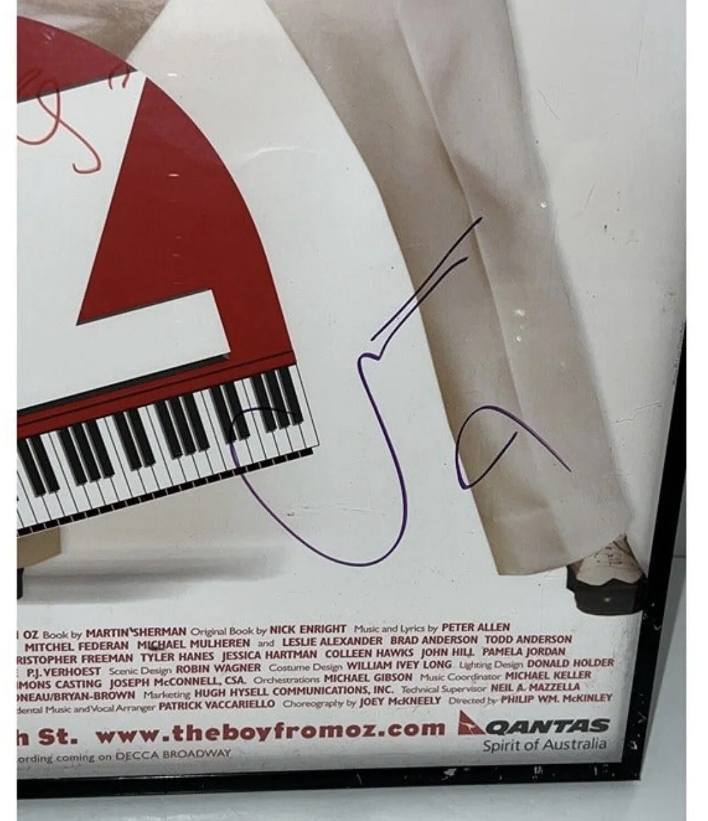 Hugh Jackman The Boy From Oz Cast Autographed Signed Poster Broadway 2003 Framed, image 5