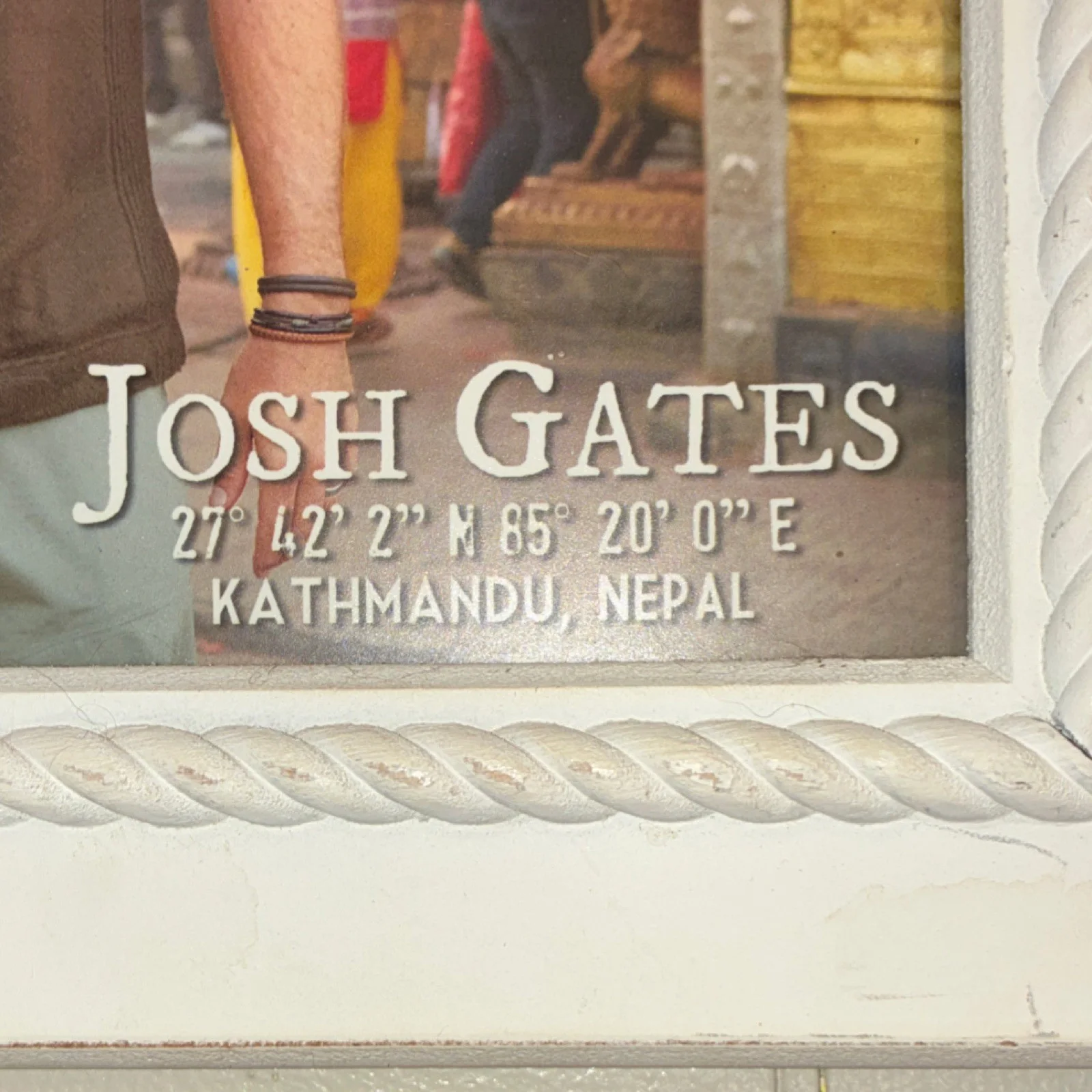 Josh Gates — Josh Gates Signed Destination Truth Framed Photo "Kathmandu, Nepal" -2025 tour, image 4