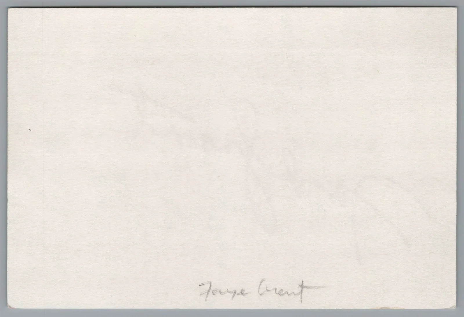 Faye Grant — Faye Grant Signed 4x6 Index Card State Of Grace Autographed, изображение 2