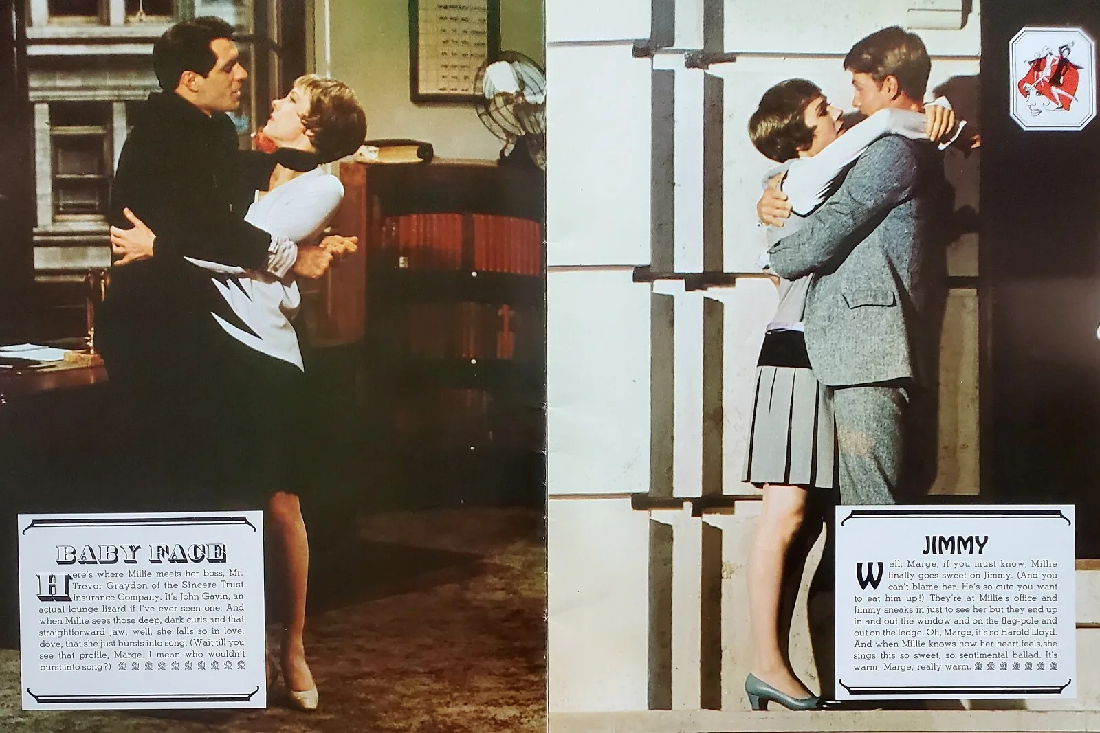 THOROUGHLY MODERN MILLIE - VINTAGE ORIGINAL 1967 SOUVENIR BROCHURE JULIE ANDREWS, изображение 2