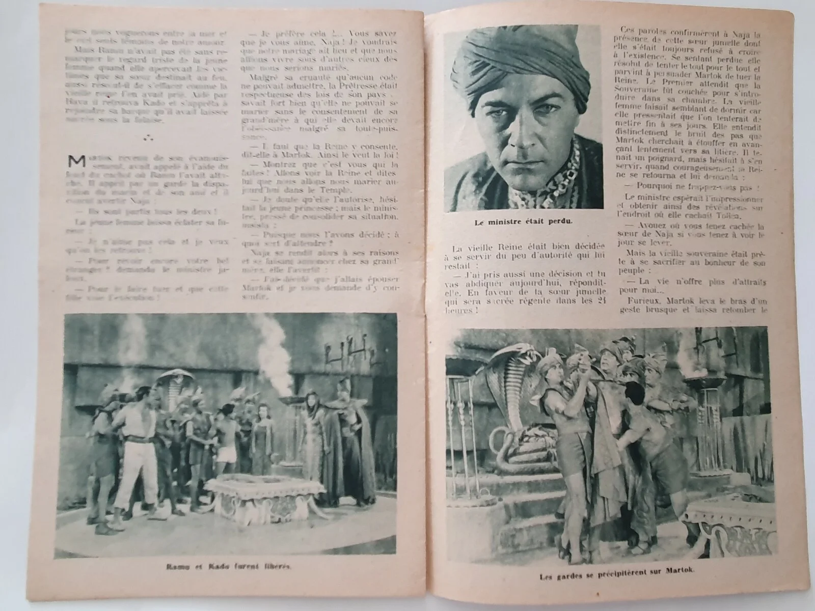 COBRA WOMAN - 2 VINTAGE 1944 FRENCH / DANISH MOVIE PROGRAMS - MARIA MONTEZ, SABU, image 4