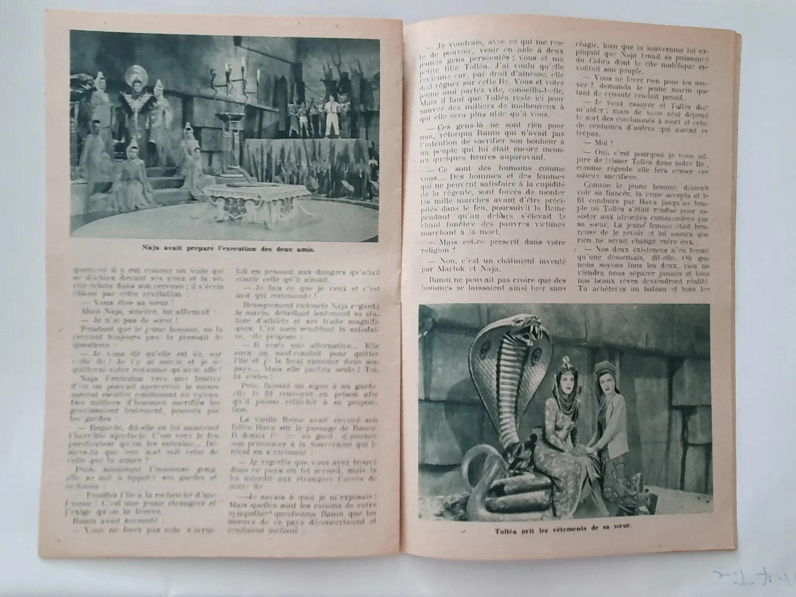 COBRA WOMAN - 2 VINTAGE 1944 FRENCH / DANISH MOVIE PROGRAMS - MARIA MONTEZ, SABU, image 5