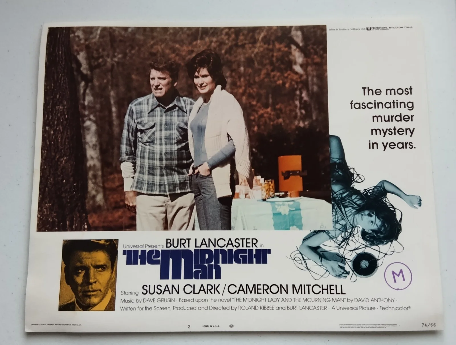 THE MIDNIGHT MAN, SET OF 8 US LOBBY CARDS, 1974, BURT LANCASTER, изображение 2