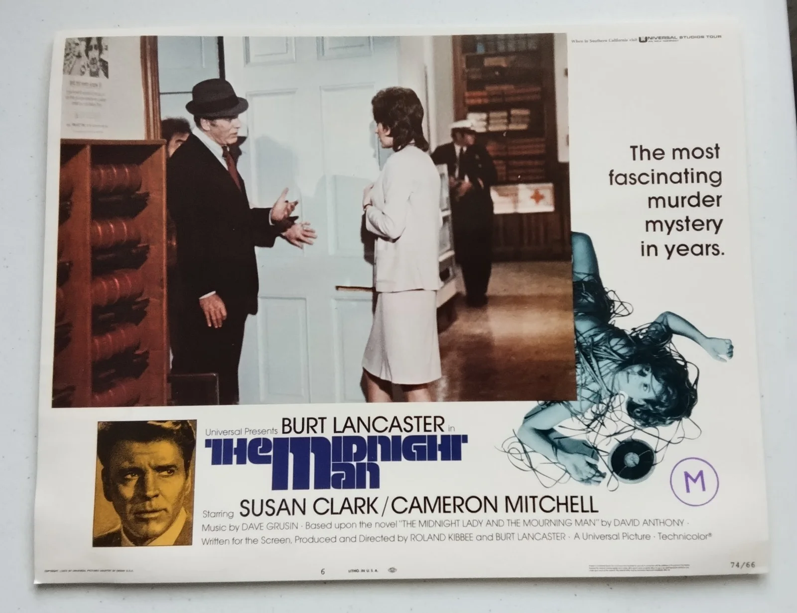 THE MIDNIGHT MAN, SET OF 8 US LOBBY CARDS, 1974, BURT LANCASTER, изображение 4