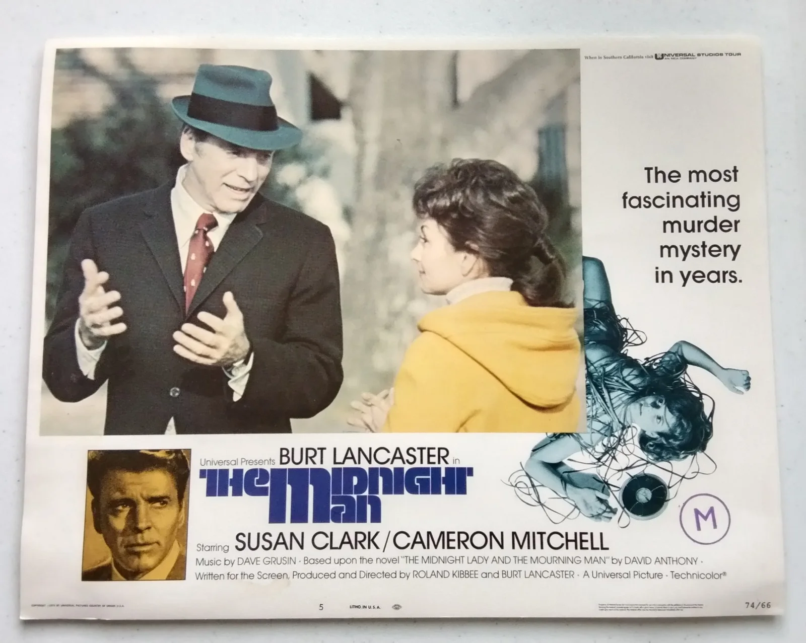 THE MIDNIGHT MAN, SET OF 8 US LOBBY CARDS, 1974, BURT LANCASTER, изображение 5