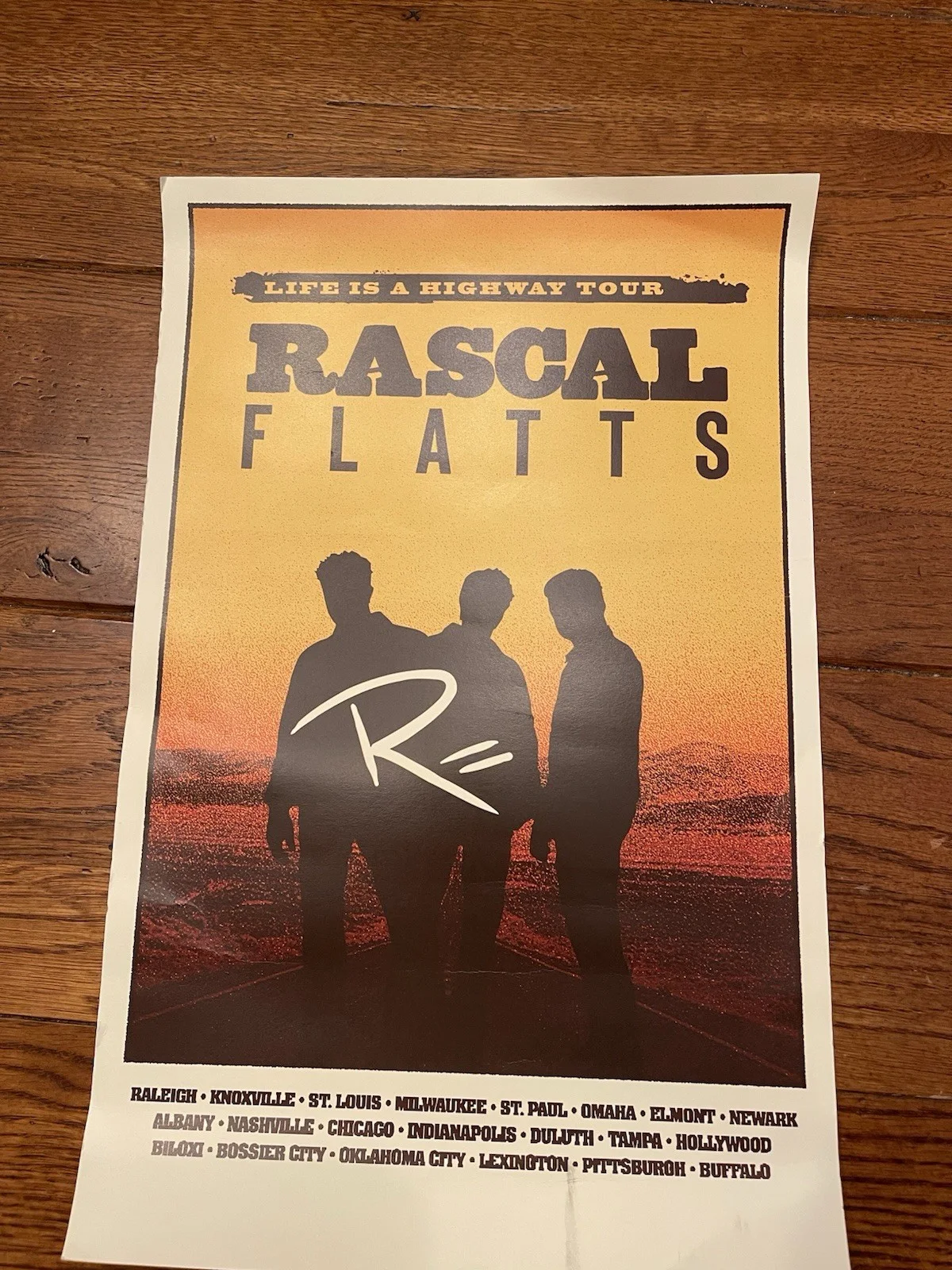 Rascal Flatts 2025 tour limited edition poster 🔥, image 3