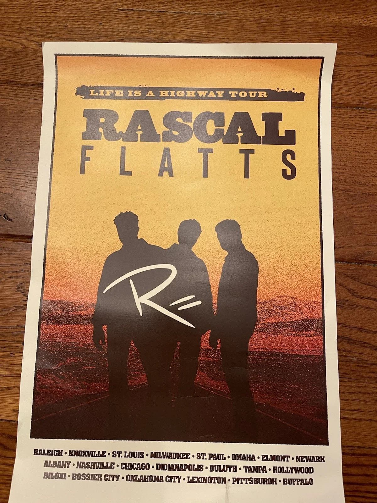 Rascal Flatts 2025 tour limited edition poster 🔥, image 4