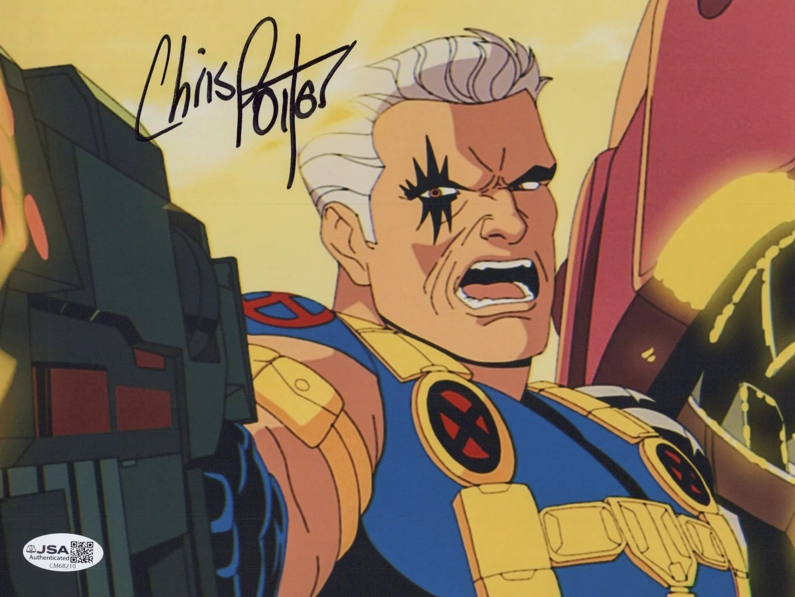 CHRIS POTTER — CHRIS POTTER Signed X-MEN 8x10 Photo CABLE AUTHENTIC AUTOGRAPH JSA COA CERT