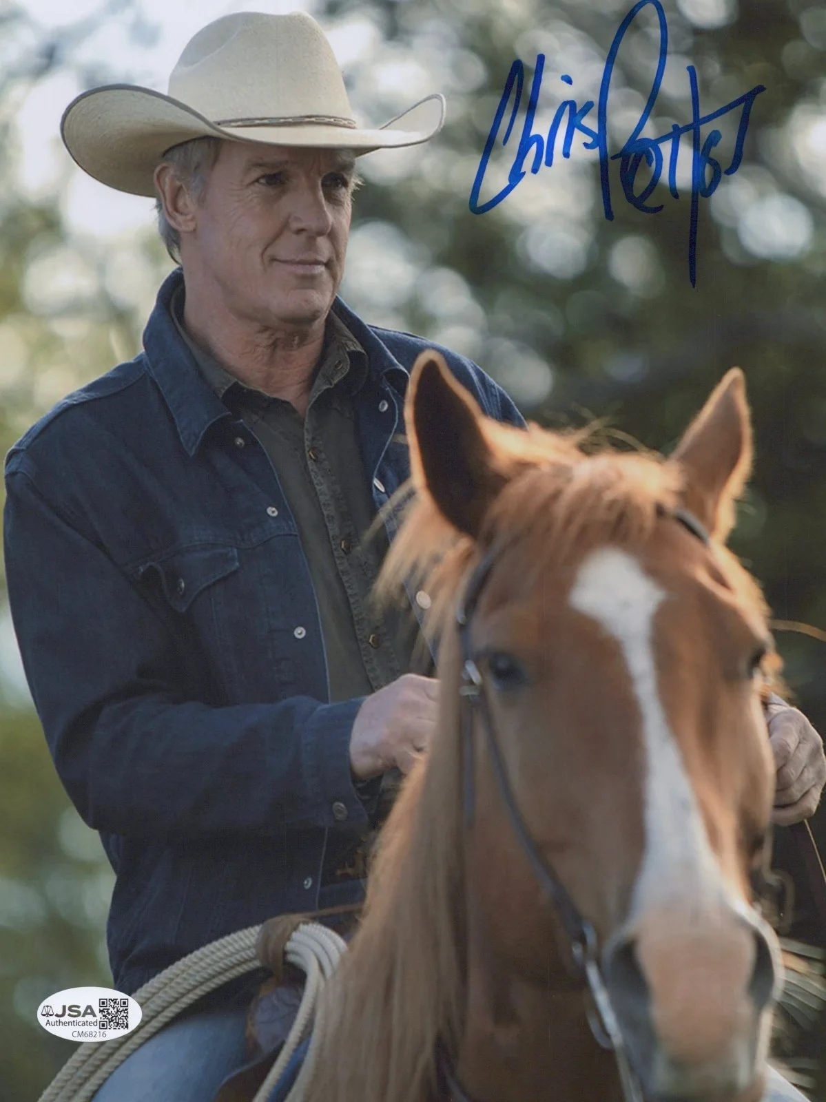 CHRIS POTTER — CHRIS POTTER Signed HEARTLAND 8x10 Photo TIM FLEMING AUTOGRAPH JSA COA