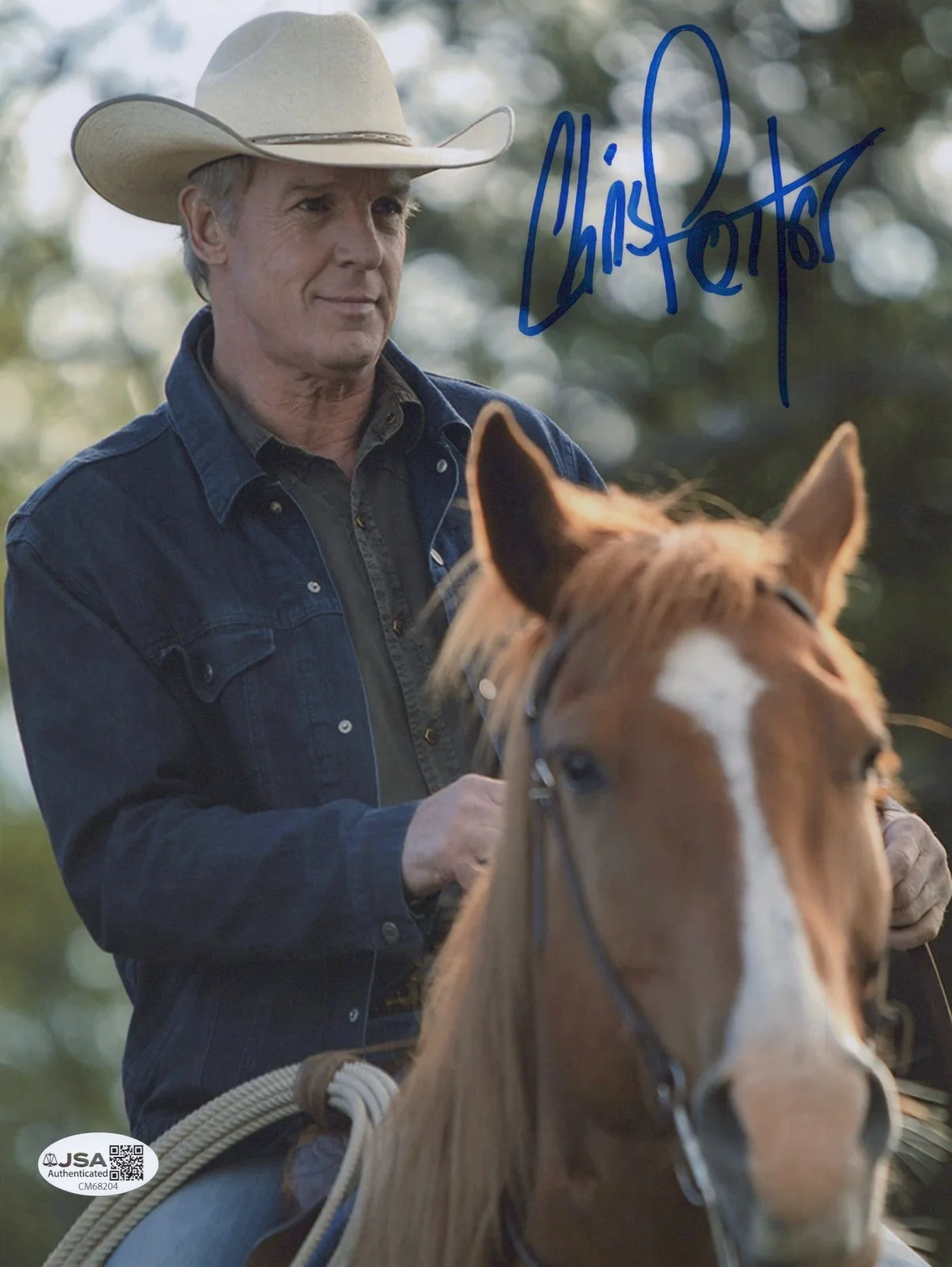 CHRIS POTTER — CHRIS POTTER Signed HEARTLAND 8x10 Photo TIM FLEMING AUTOGRAPH JSA COA