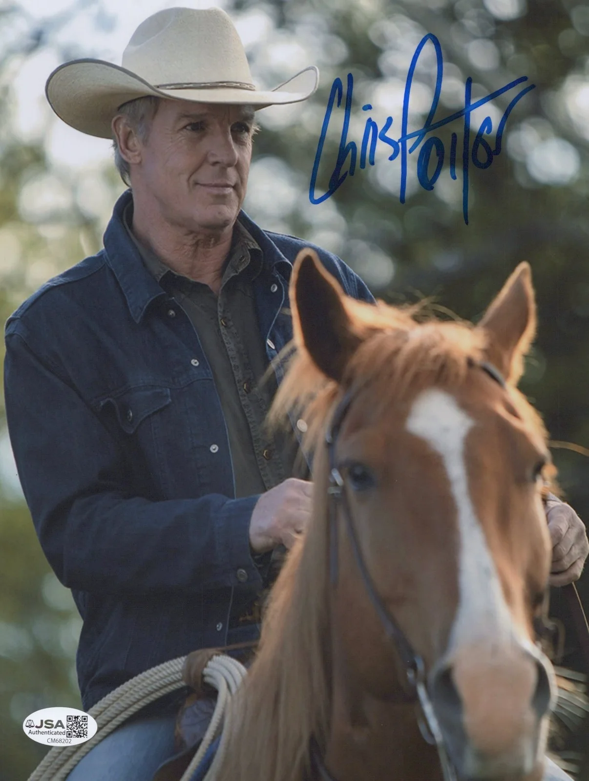 CHRIS POTTER — CHRIS POTTER Signed HEARTLAND 8x10 Photo TIM FLEMING AUTOGRAPH JSA COA