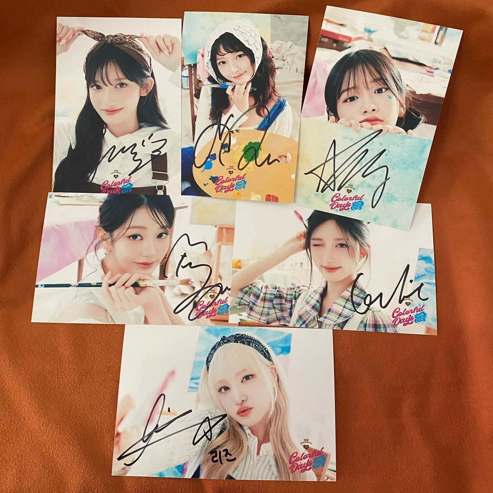 IVE Colorful Days Autographed Signed Photo K-POP Collectibles 4*6 INCHES 2026, изображение 2