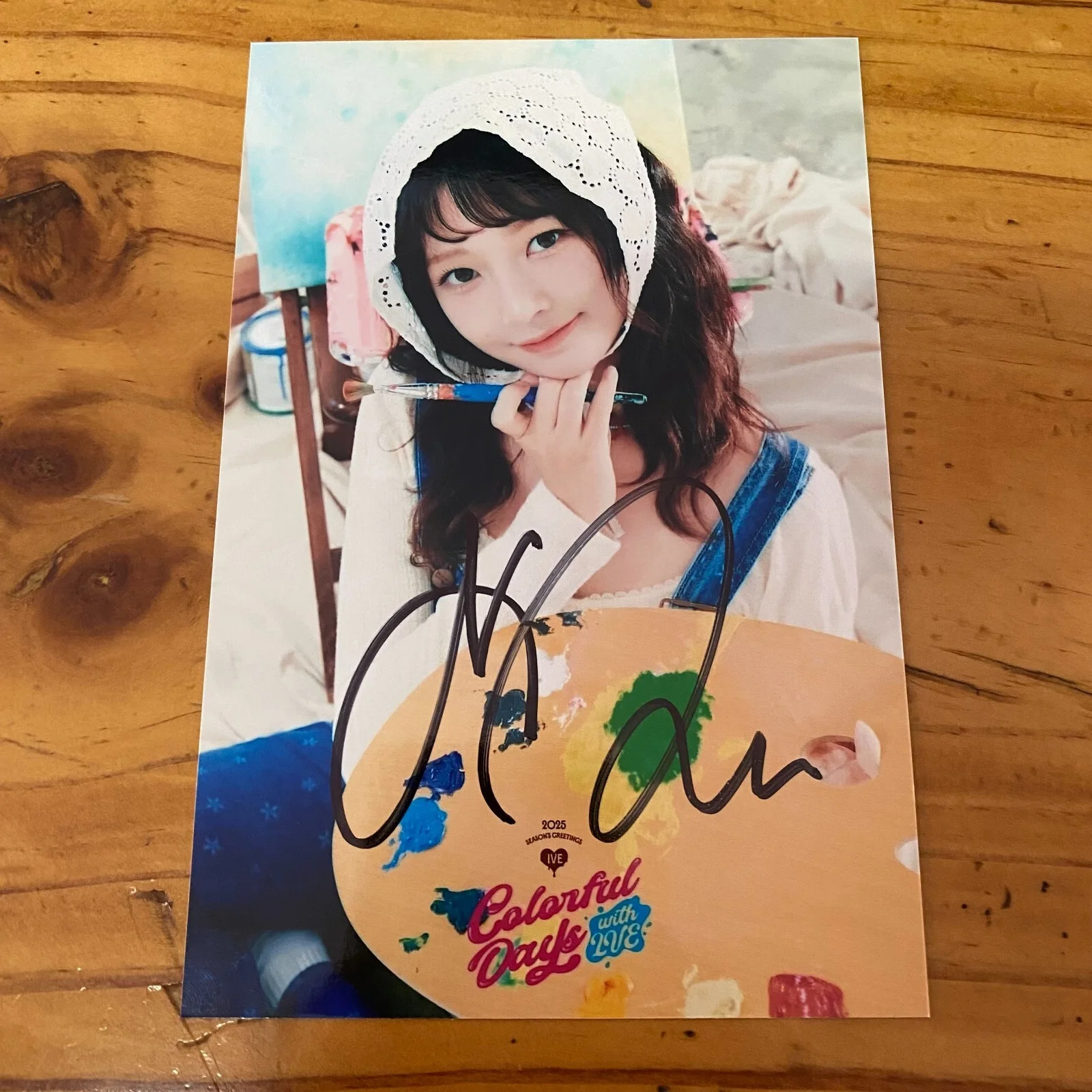 IVE Colorful Days Autographed Signed Photo K-POP Collectibles 4*6 INCHES 2026, изображение 4