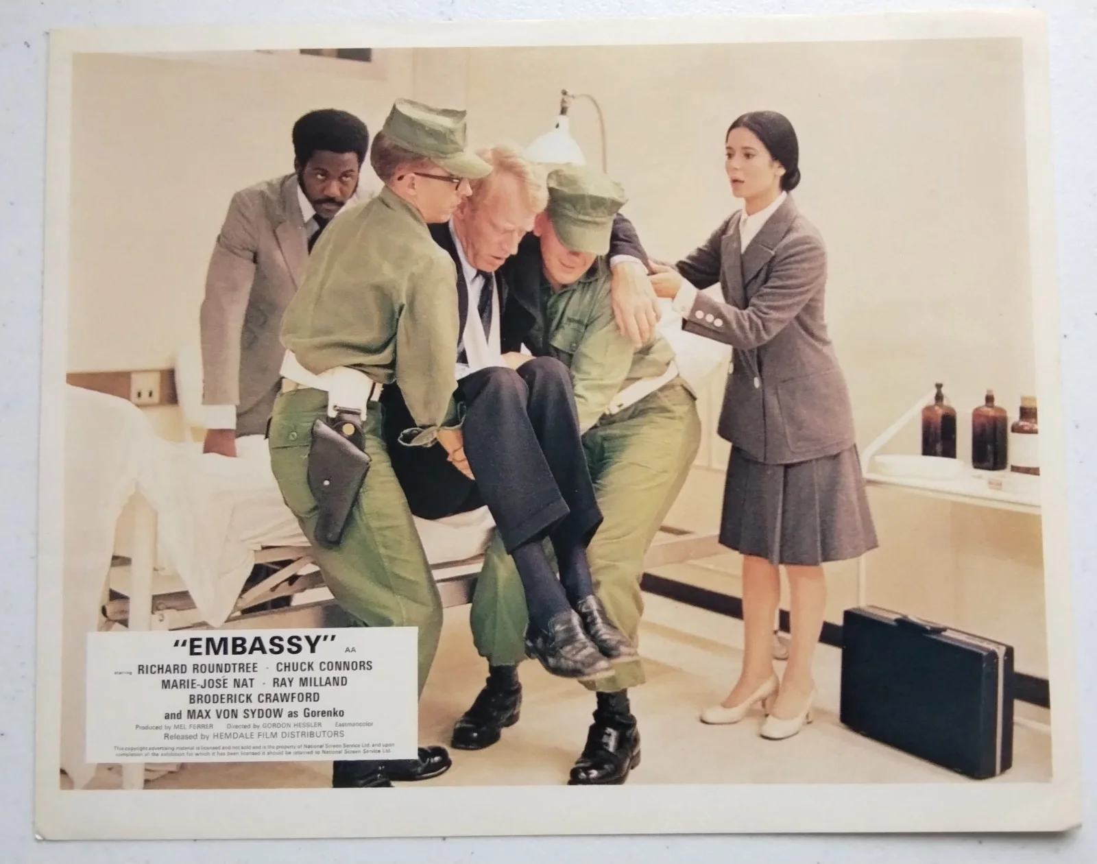 EMBASSY, SET OF 8 UK LOBBY CARDS, 1972, RICHARD ROWNTREE, изображение 3