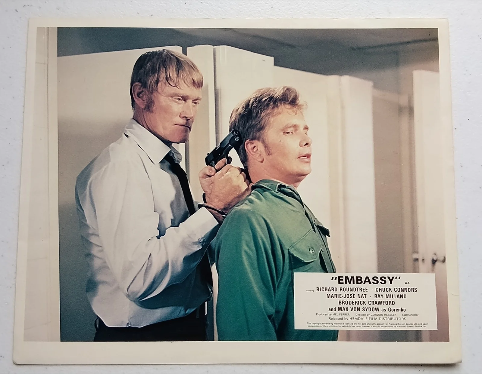 EMBASSY, SET OF 8 UK LOBBY CARDS, 1972, RICHARD ROWNTREE, изображение 4