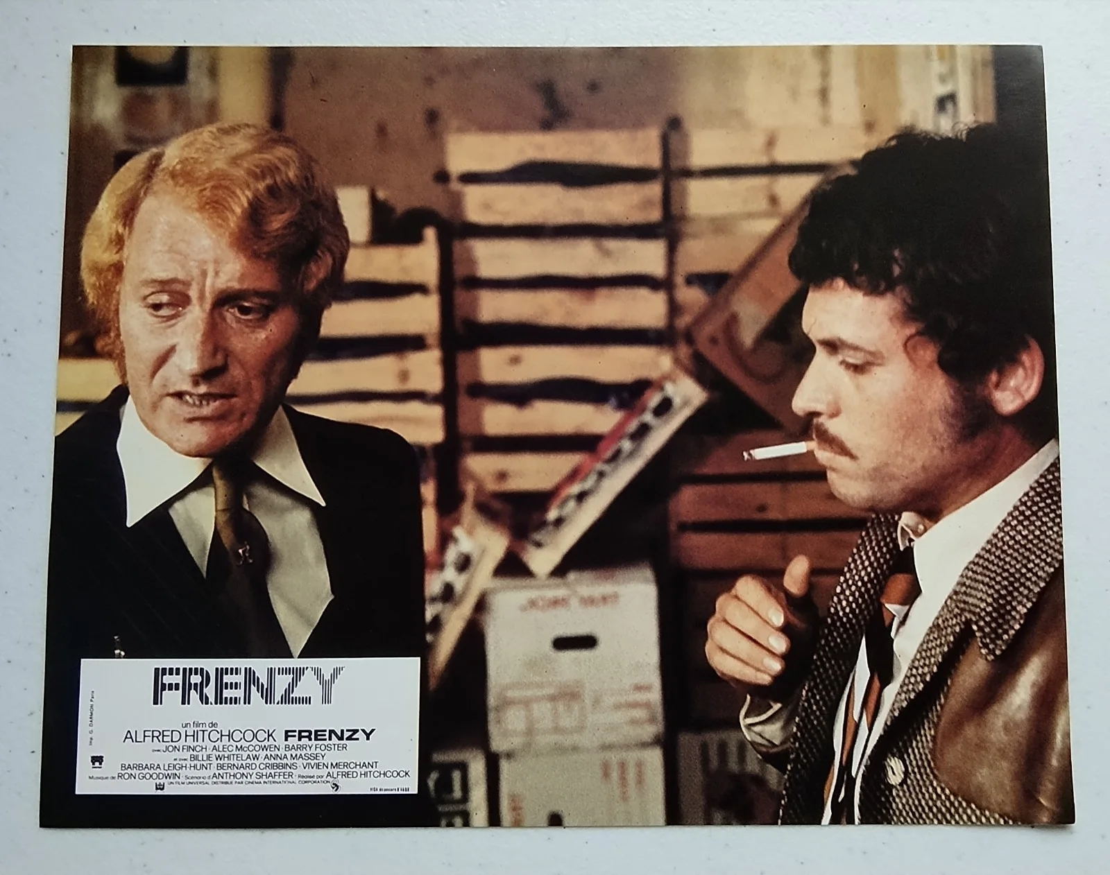 FRENZY, SET OF 7 FRENCH LOBBY CARDS, 1972, ALFRED HITCHCOCK., изображение 2