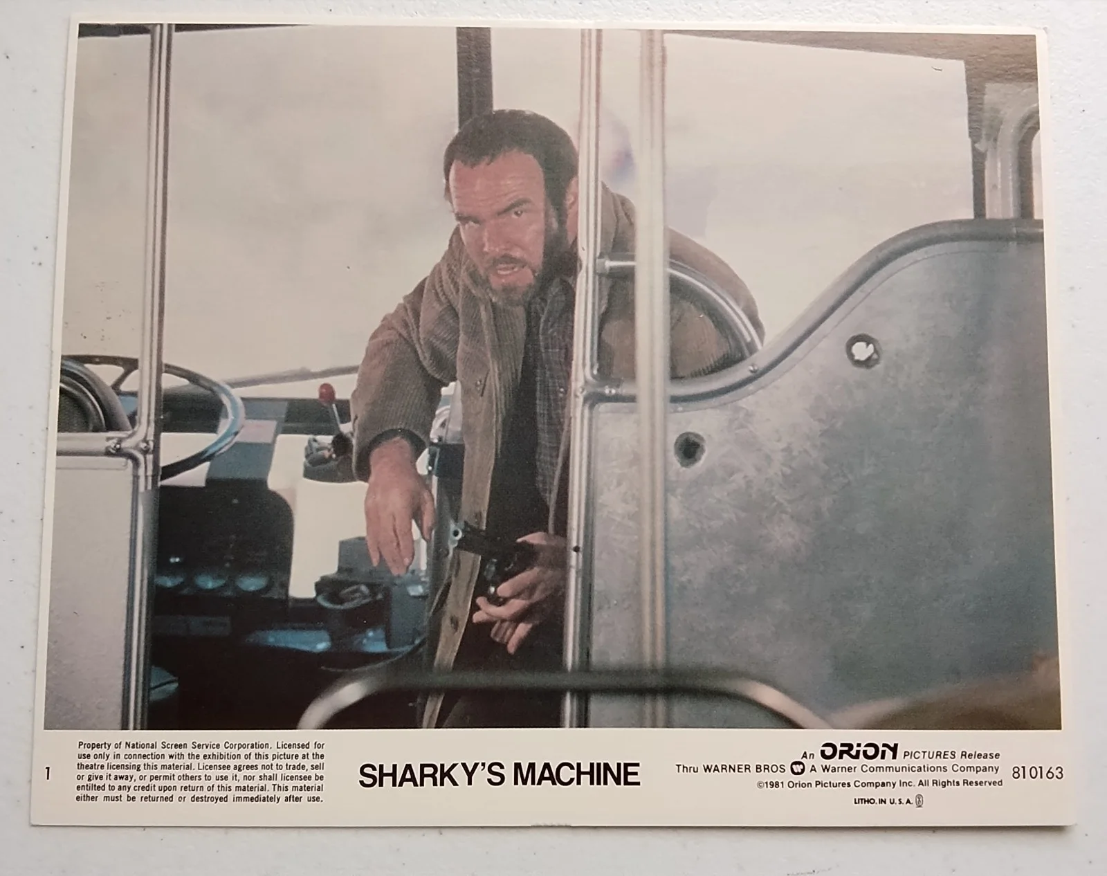 SHARKY'S MACHINE, SET OF 8 UK LOBBY CARDS, 1981, BURT REYNOLDS., image 3
