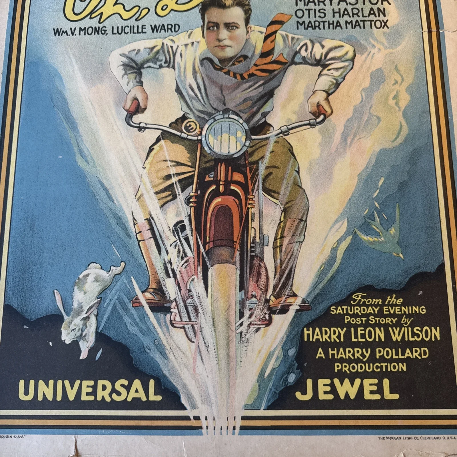 1925 Film Poster Original Oh Doctor Reginald Denny Mary Astor, изображение 3
