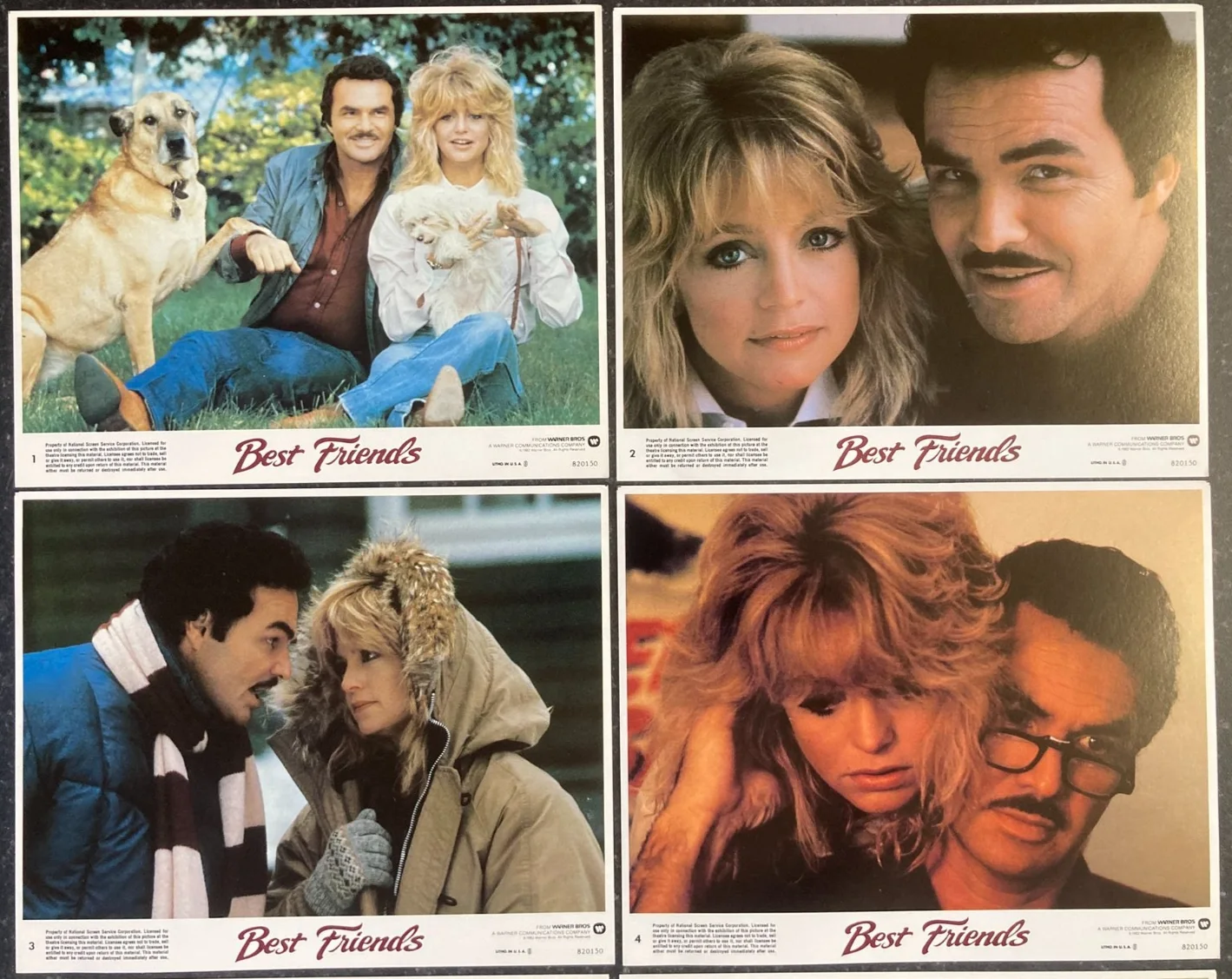 BEST FRIENDS 1982 Original Movie US Lobby Card Set 10x8 Reynolds & Goldie Hawn, изображение 2