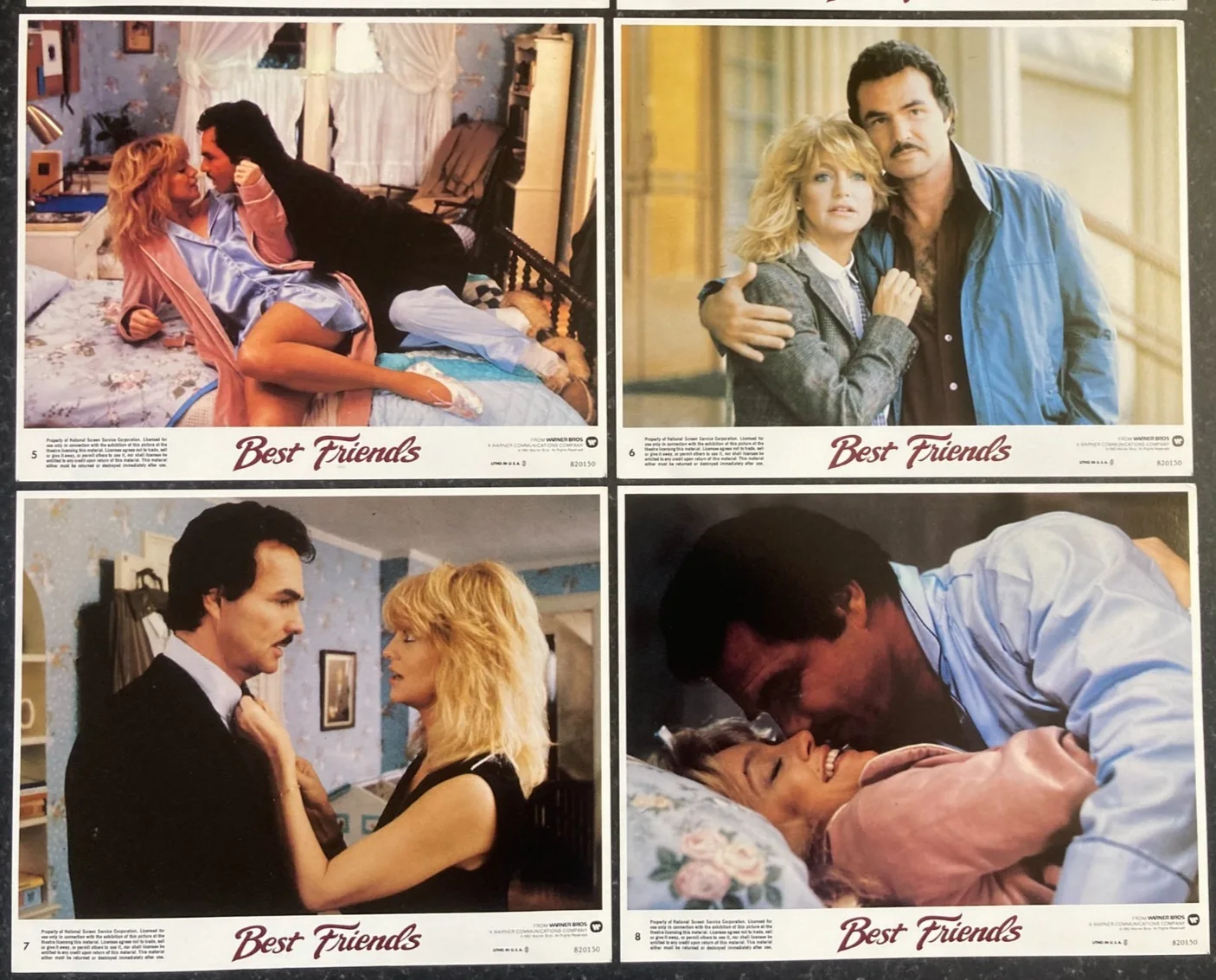 BEST FRIENDS 1982 Original Movie US Lobby Card Set 10x8 Reynolds & Goldie Hawn, изображение 3