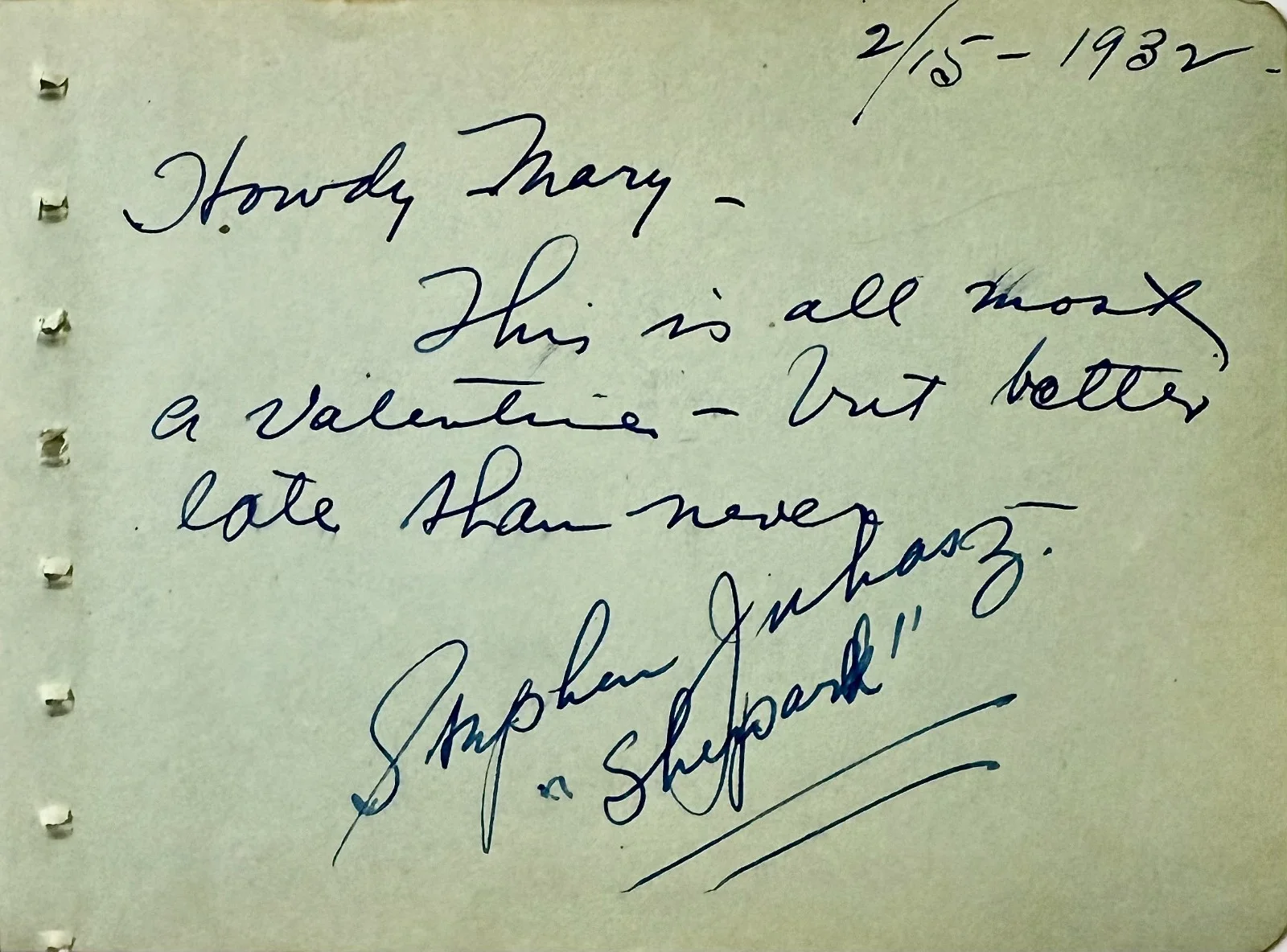 Stephen Juhasz — STEPHEN JUHASZ "Shepard" Signed Autographed 4x5 ALBUM PAGE Monologist COMEDIAN, изображение 3