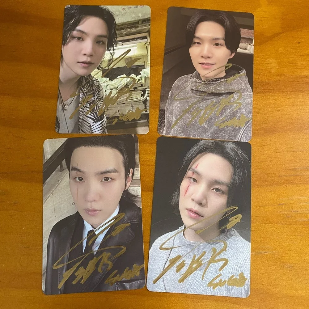BTS SUGA AGUST D AUTOGRAPHED SIGNED PHOTO CARD K-POP COLLECTION, image 3