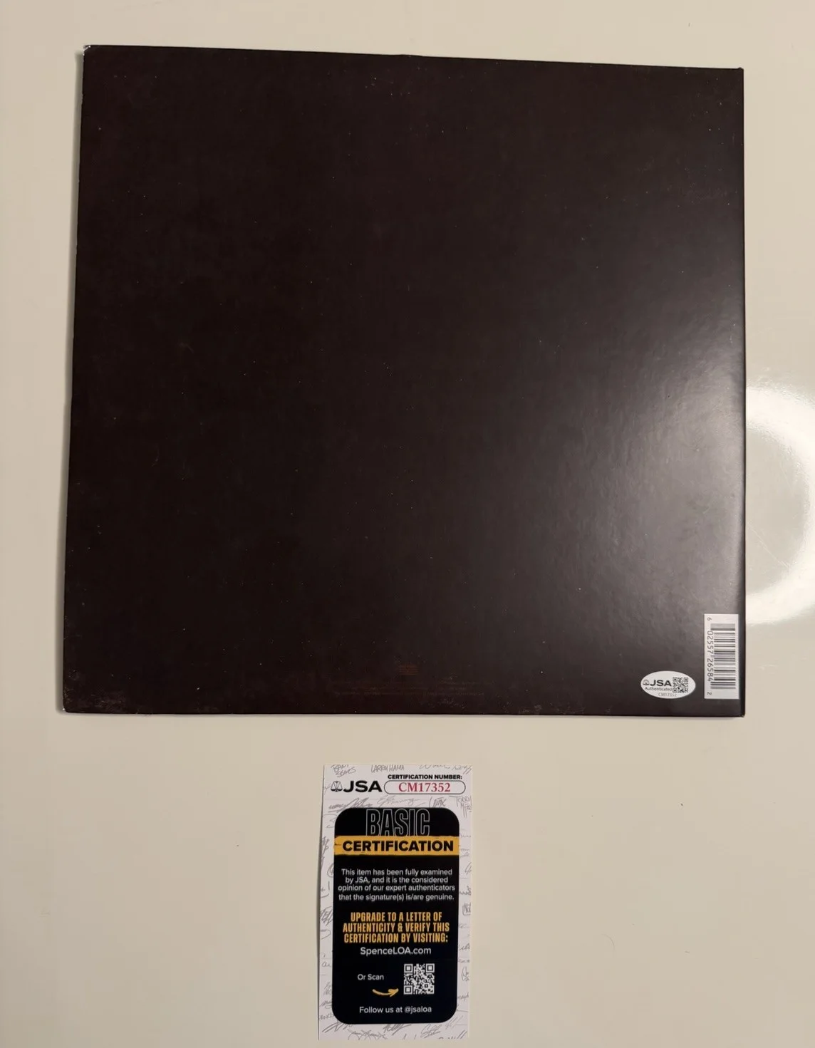 Post Malone Autographed Stoney Vinyl Record Star JSA COA, image 2