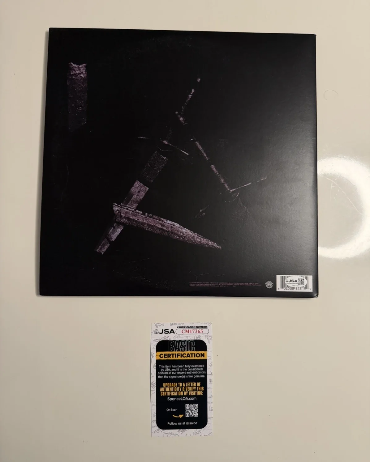 Post Malone Autographed Hollywood’s Bleeding Vinyl Record JSA COA, image 2