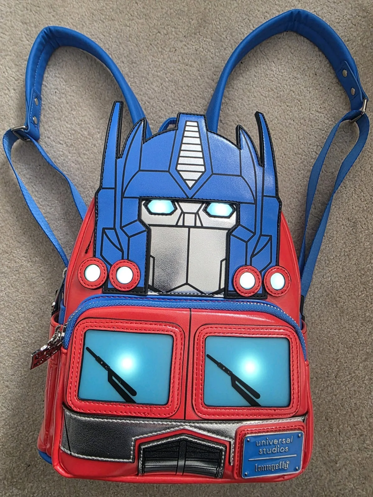 Loungefly Universal Studios Transformers Optimus Prime Light Up Mini Backpack, image 2