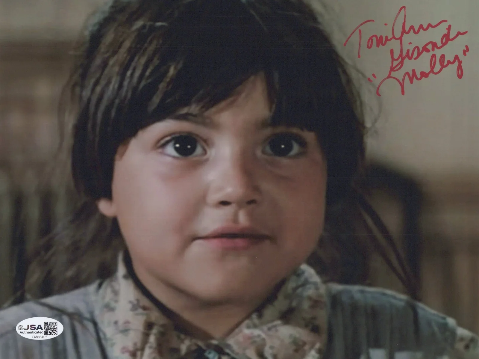TONI ANN GISONDI — TONI ANN GISONDI Signed ANNIE 8X10 Photo MOLLY Autograph JSA COA CERT