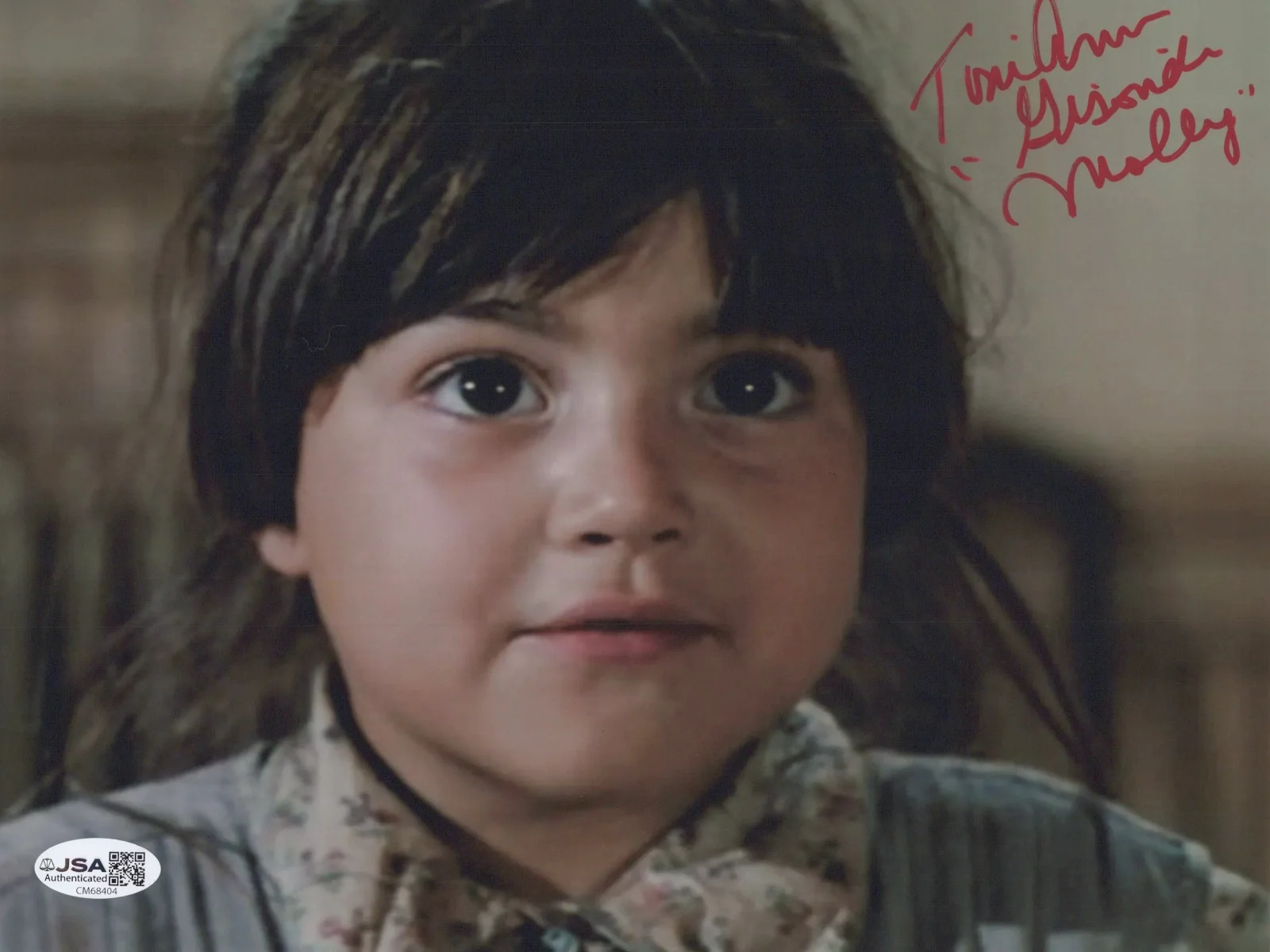TONI ANN GISONDI — TONI ANN GISONDI Signed ANNIE 8X10 Photo MOLLY Autograph JSA COA CERT