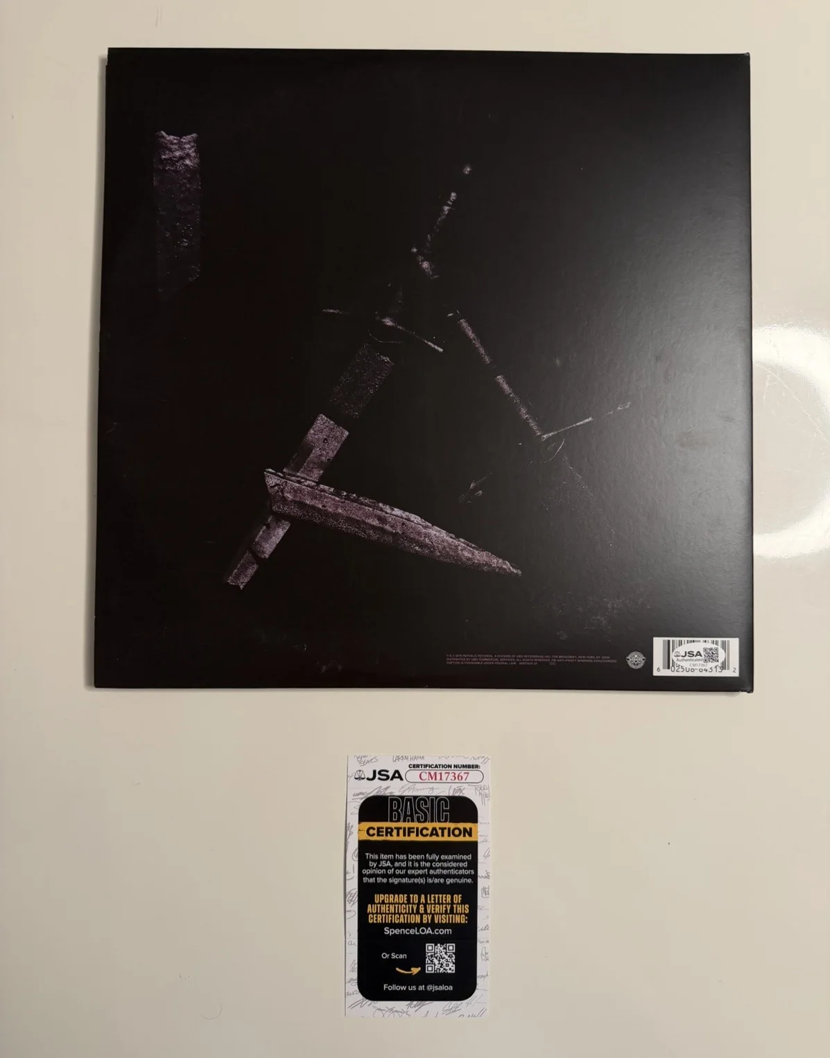 Post Malone Autographed Hollywood’s Bleeding Vinyl Record JSA COA, image 2