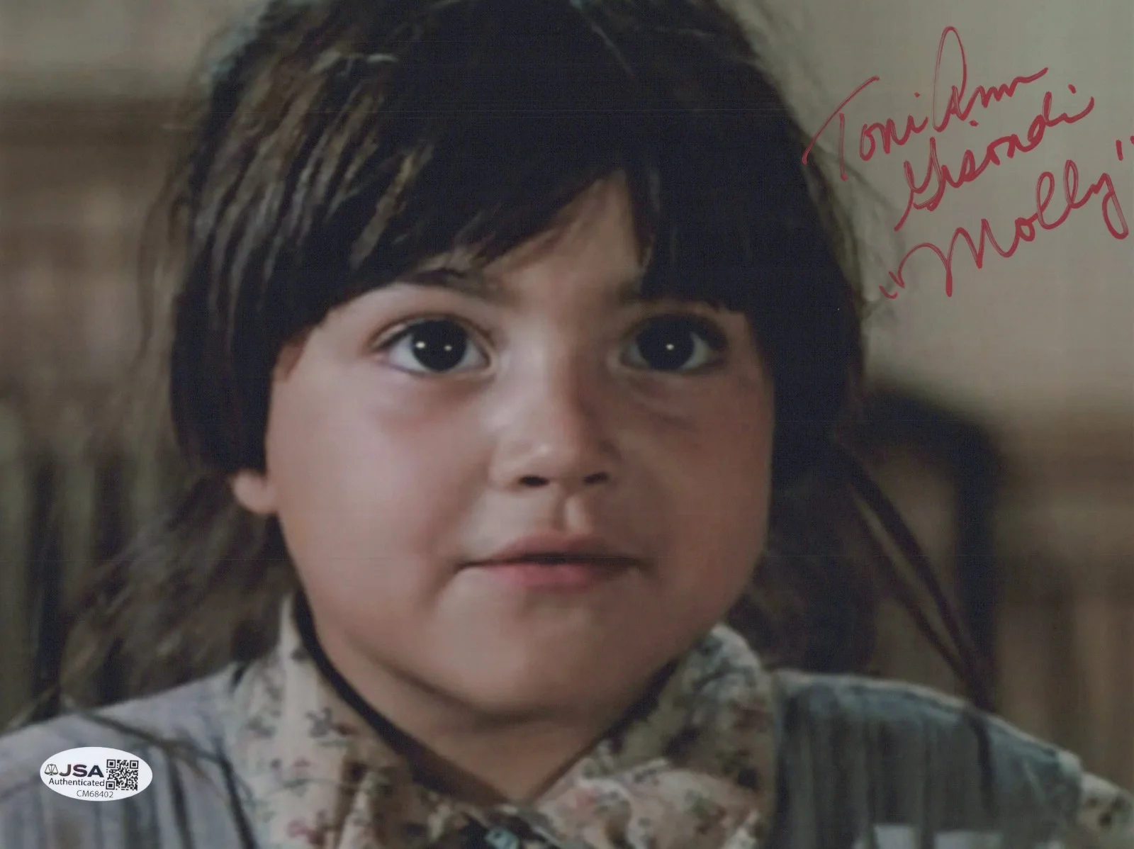 TONI ANN GISONDI — TONI ANN GISONDI Signed ANNIE 8X10 Photo MOLLY Autograph JSA COA CERT
