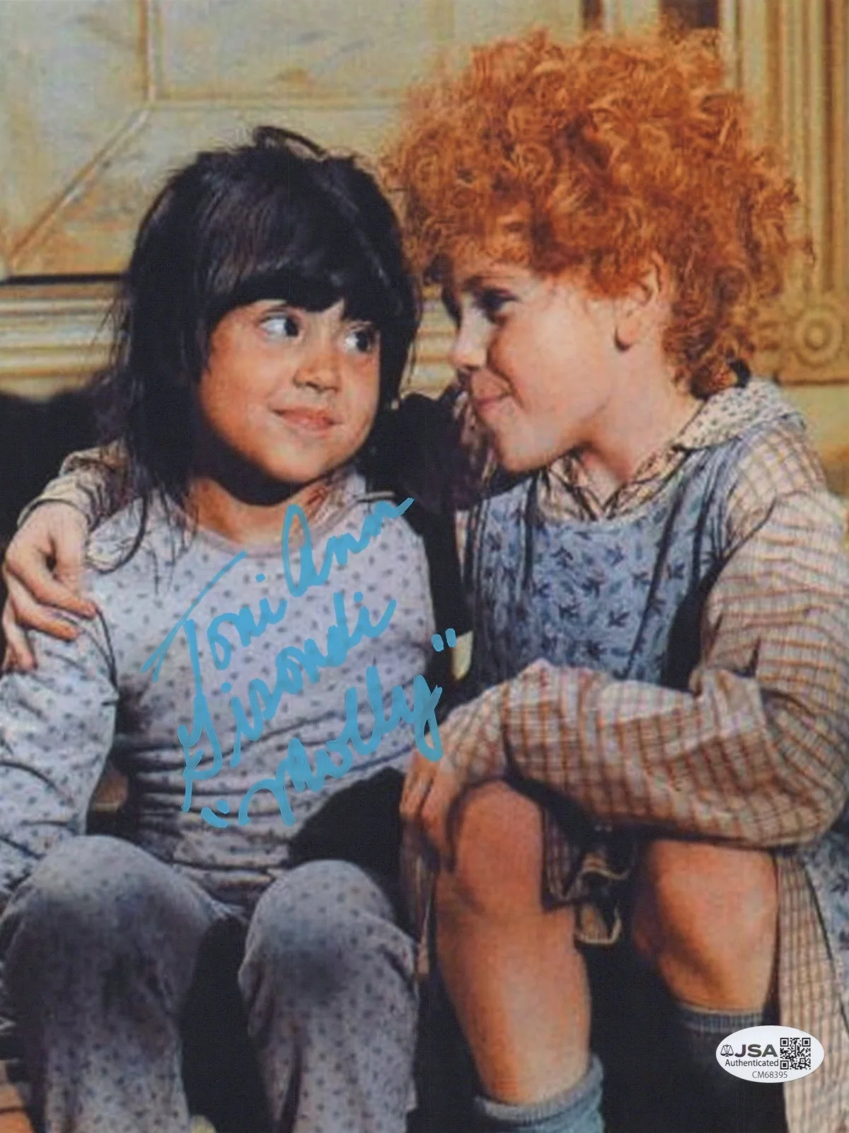 TONI ANN GISONDI — TONI ANN GISONDI Signed ANNIE 8X10 Photo MOLLY Autograph JSA COA CERT
