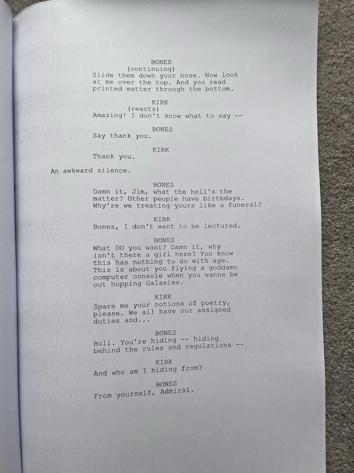 Star Trek II: The Wrath of Khan Film Script. William Shatner, Nichelle Nichols., изображение 2