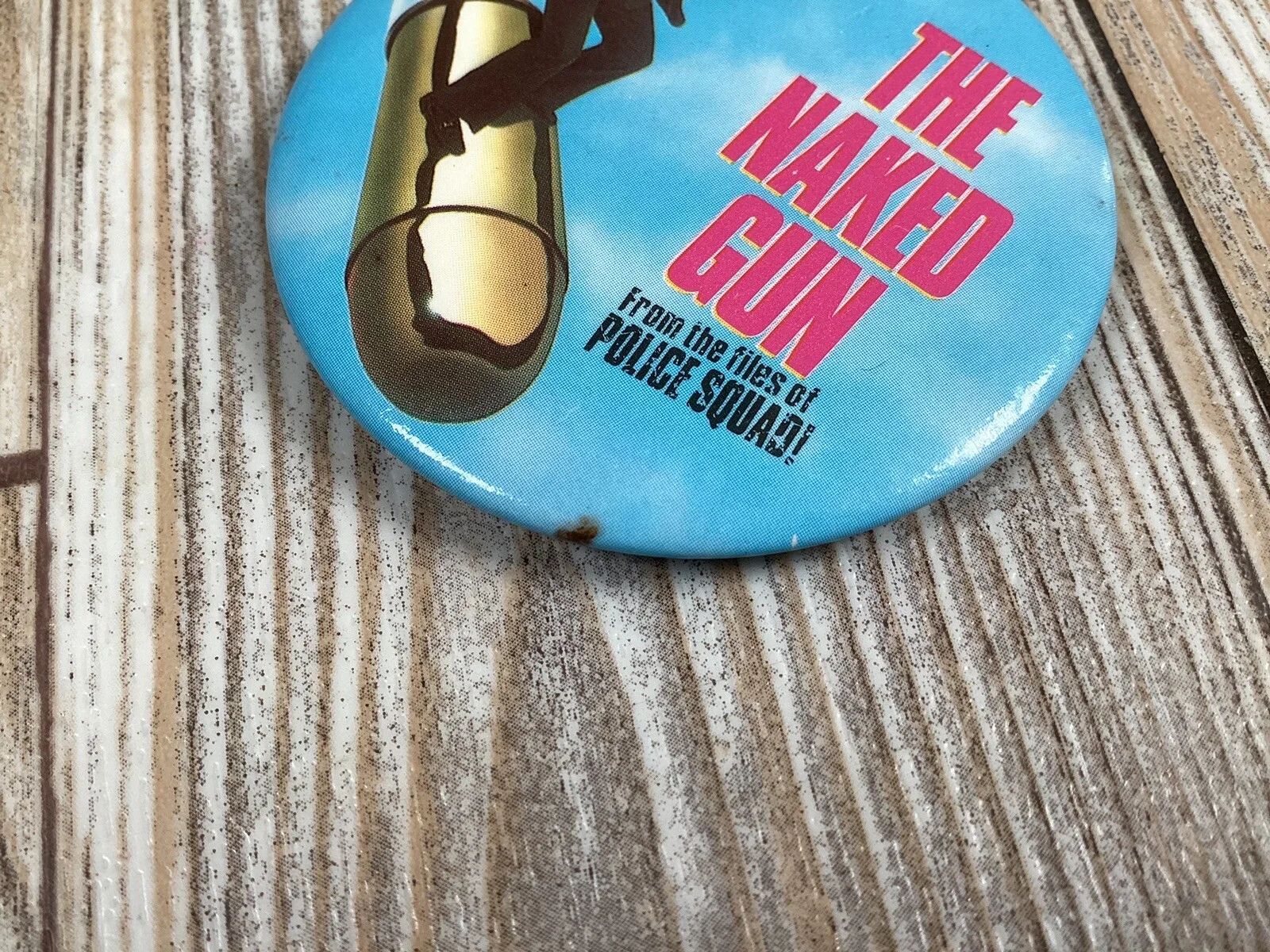 The Naked Gun Movie Pin Badge - From The Files Of The Police Squad! - Vintage, изображение 5